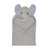 EVERYDAY KIDS Hooded Baby Toddler Bath Towel - Gray Elephant