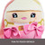 Barbie Cuutopia Plush Doll - Tactile Felt Pink Bows