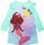 Disney Ariel Girls Nightgown Long Sleeve Mermaid Sleep Shirt Toddler Pajama Dress
