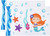 Everyday Kids Toddler Sheet Set - Undersea Mermaids Adventures