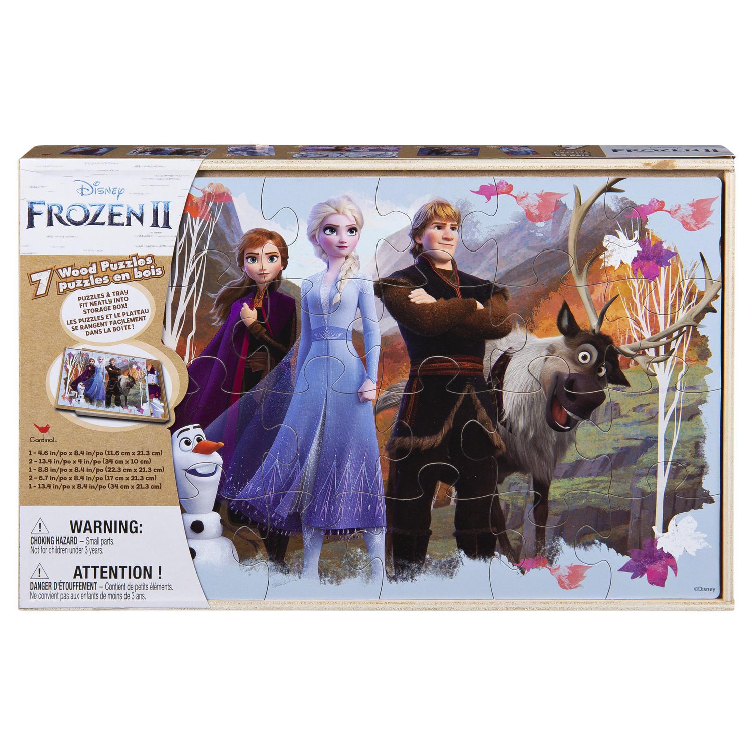 onvergeeflijk Verdwijnen moeilijk Frozen II 7-Pack of Wood Puzzles