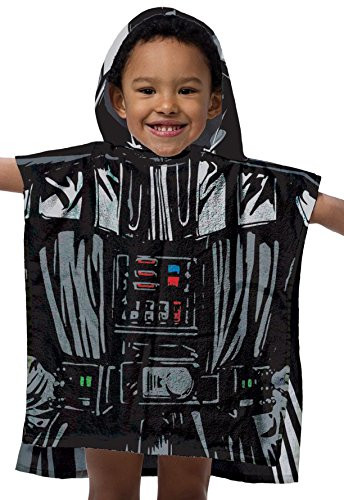 Star Wars Darth Vader Hooded Beach Towel Poncho Costume Black