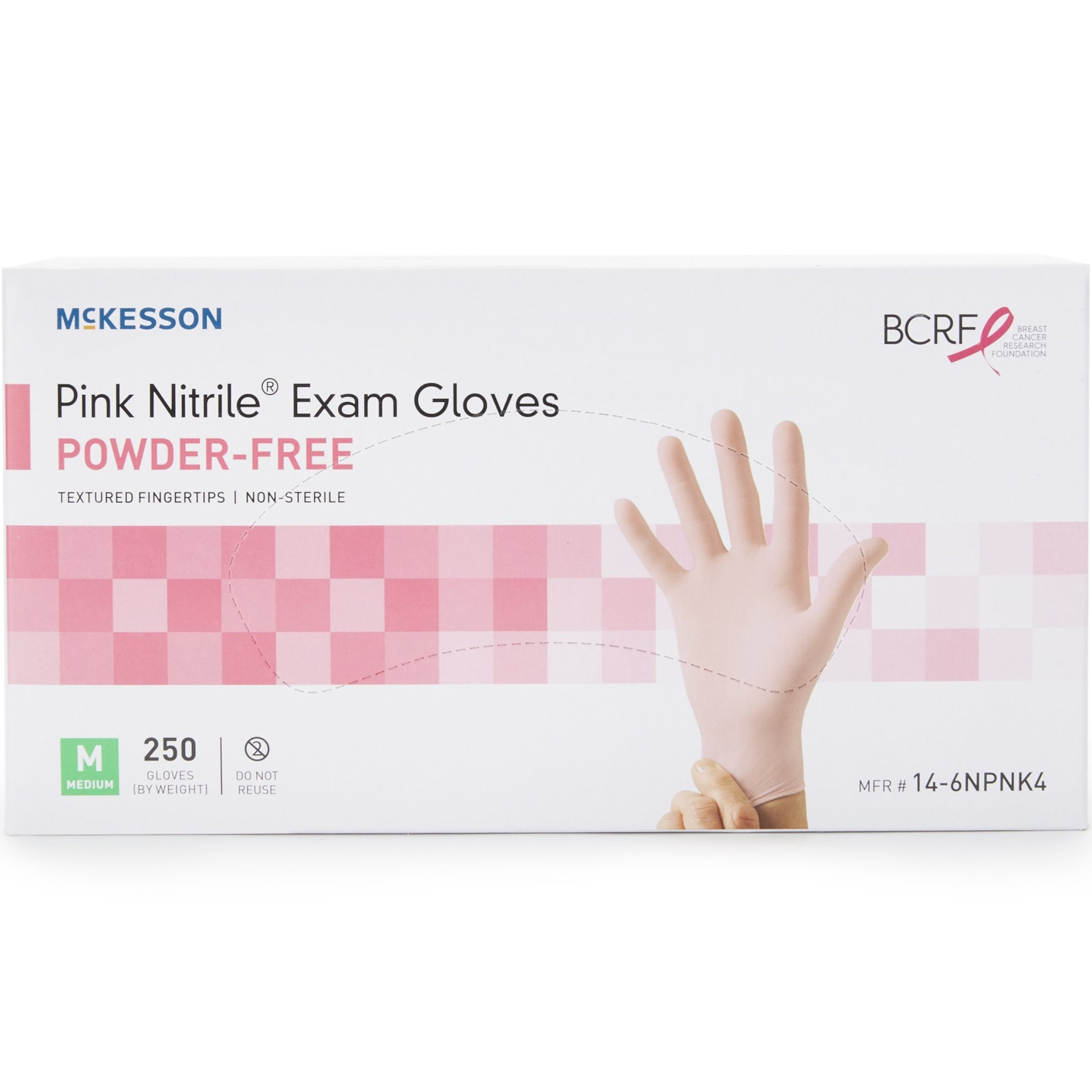 McKesson Pink Nitrile Exam Powder-Free Gloves