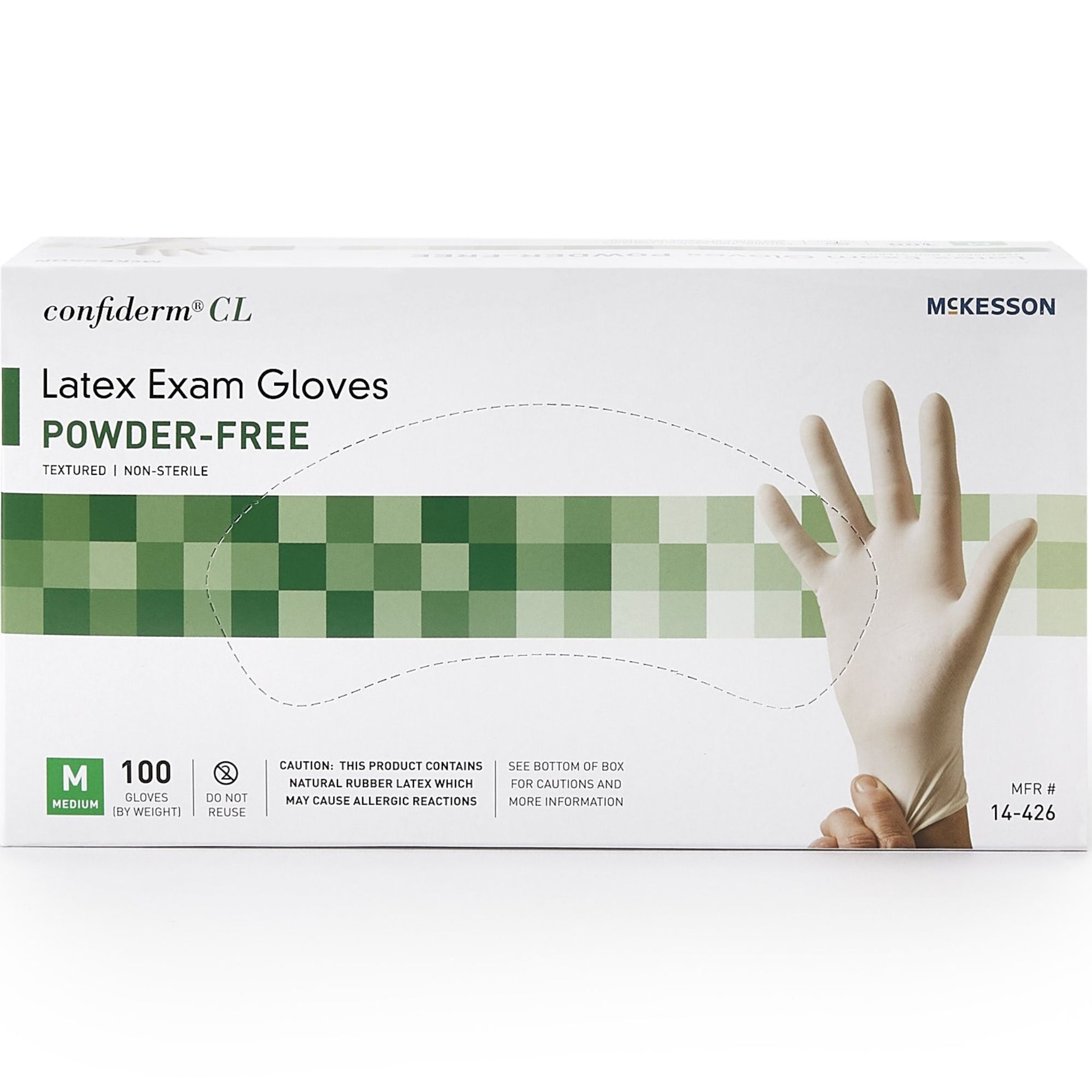 McKesson Confiderm Powder Free Gloves, Ivory