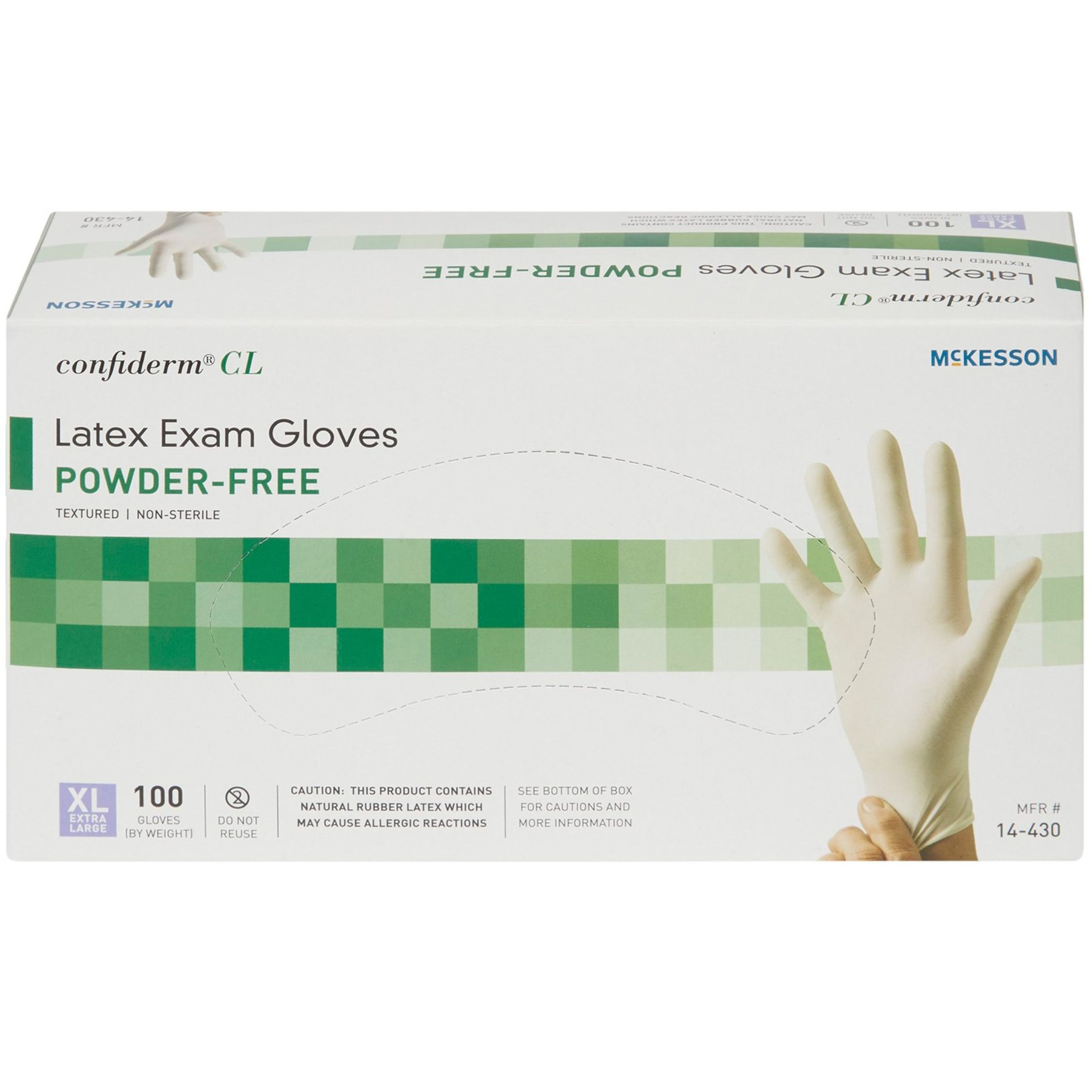McKesson Confiderm Powder Free Gloves, Ivory