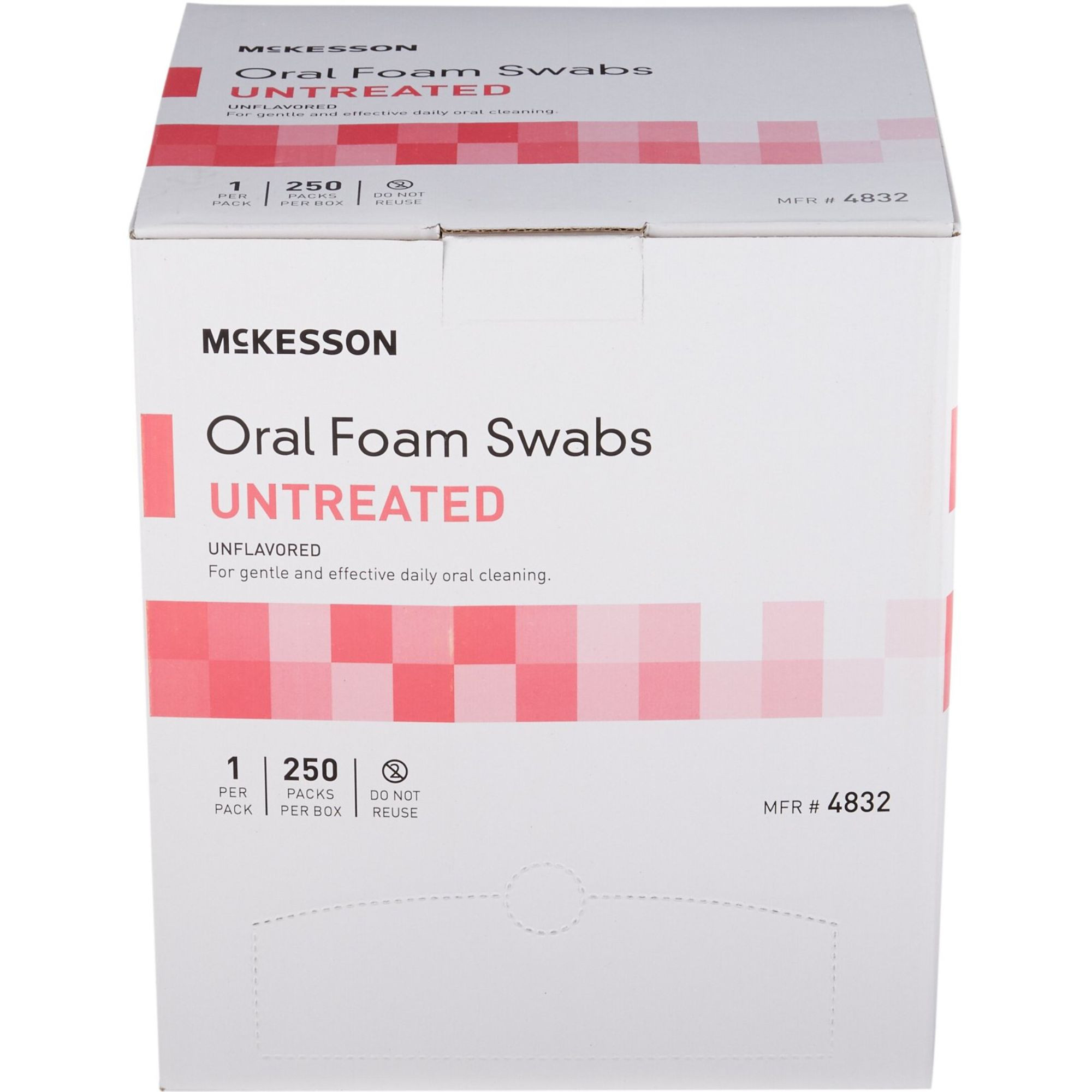 McKesson Oral Foam Swabstick, Untreated