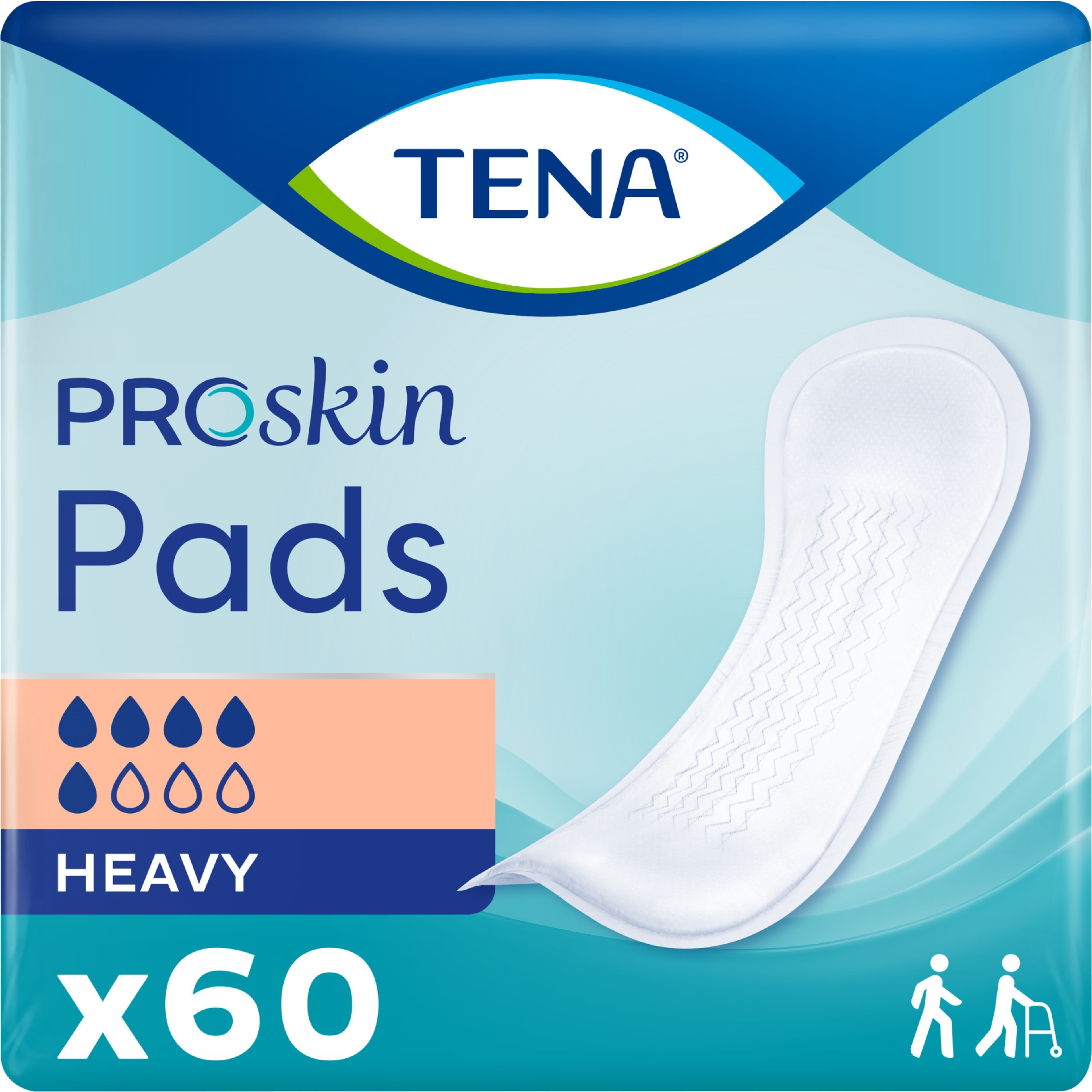 TENA ProSkin Heavy Bladder Control Pads for Women, Heavy Absorbency