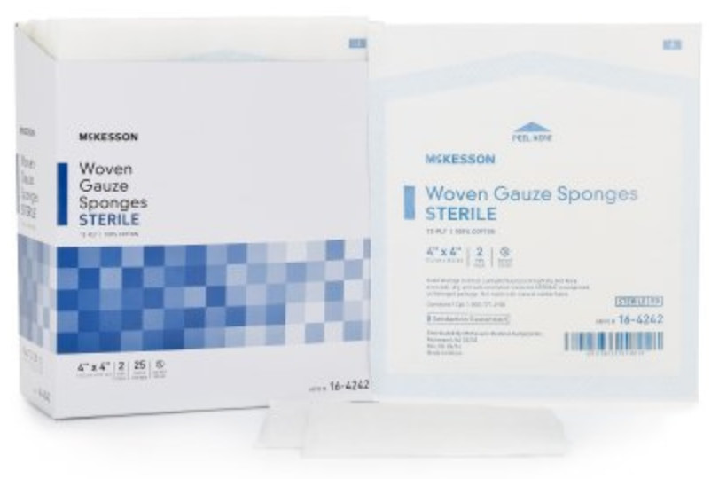 McKesson 12-Ply Woven Gauze Sponges, Sterile
