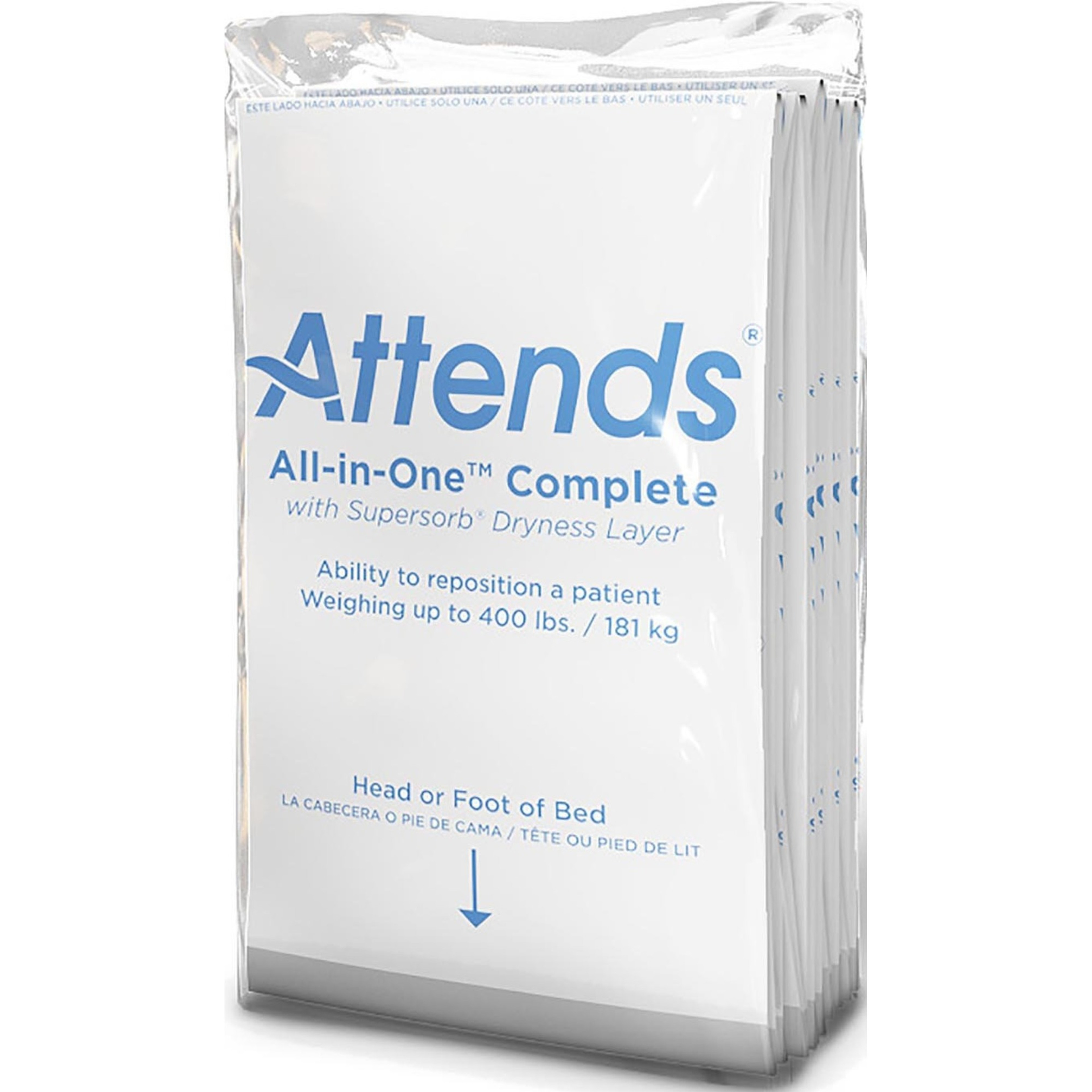 Attends Supersorb Advanced Incontinence Underpads, Heavy Absorbency
