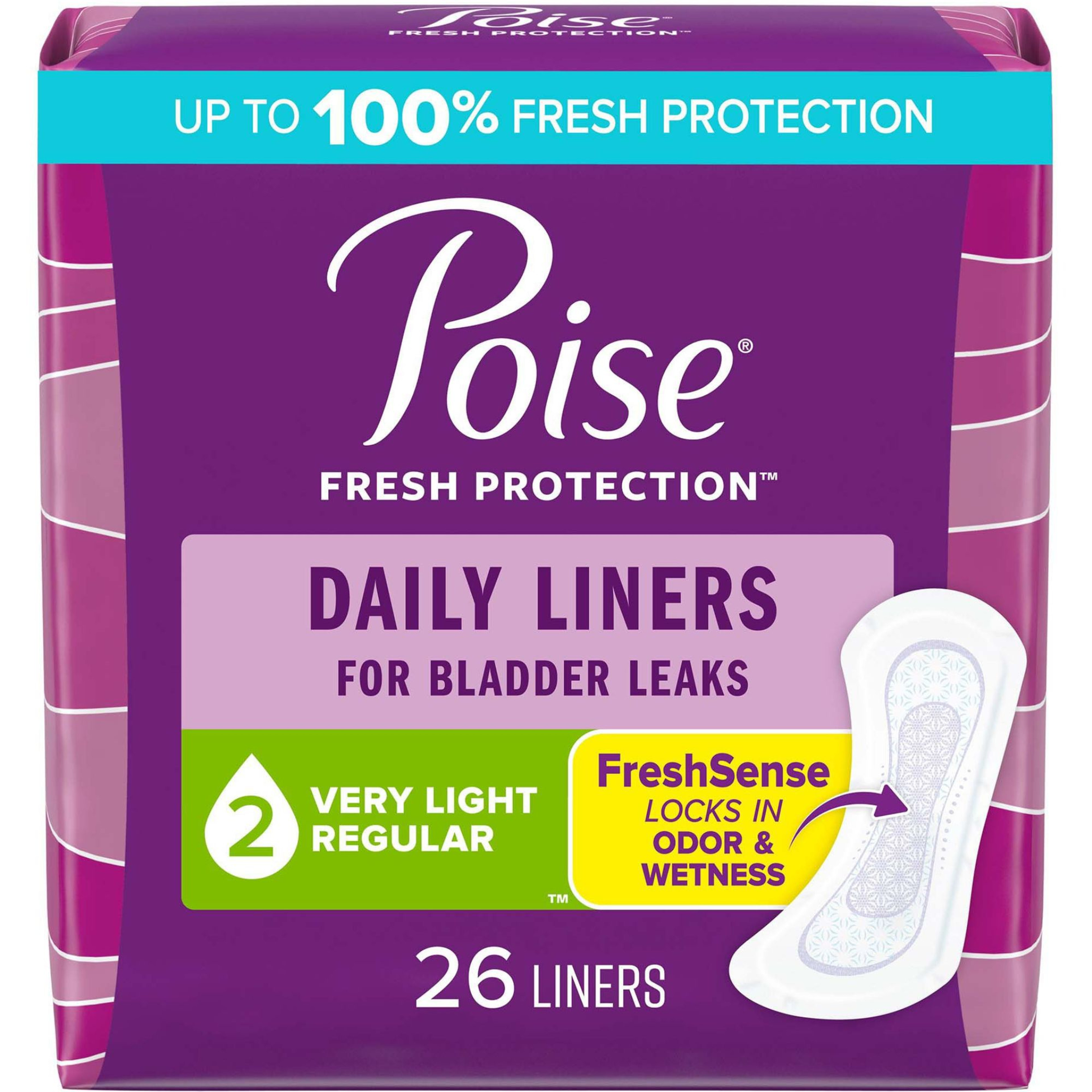 Poise Daily Liners, Very Light