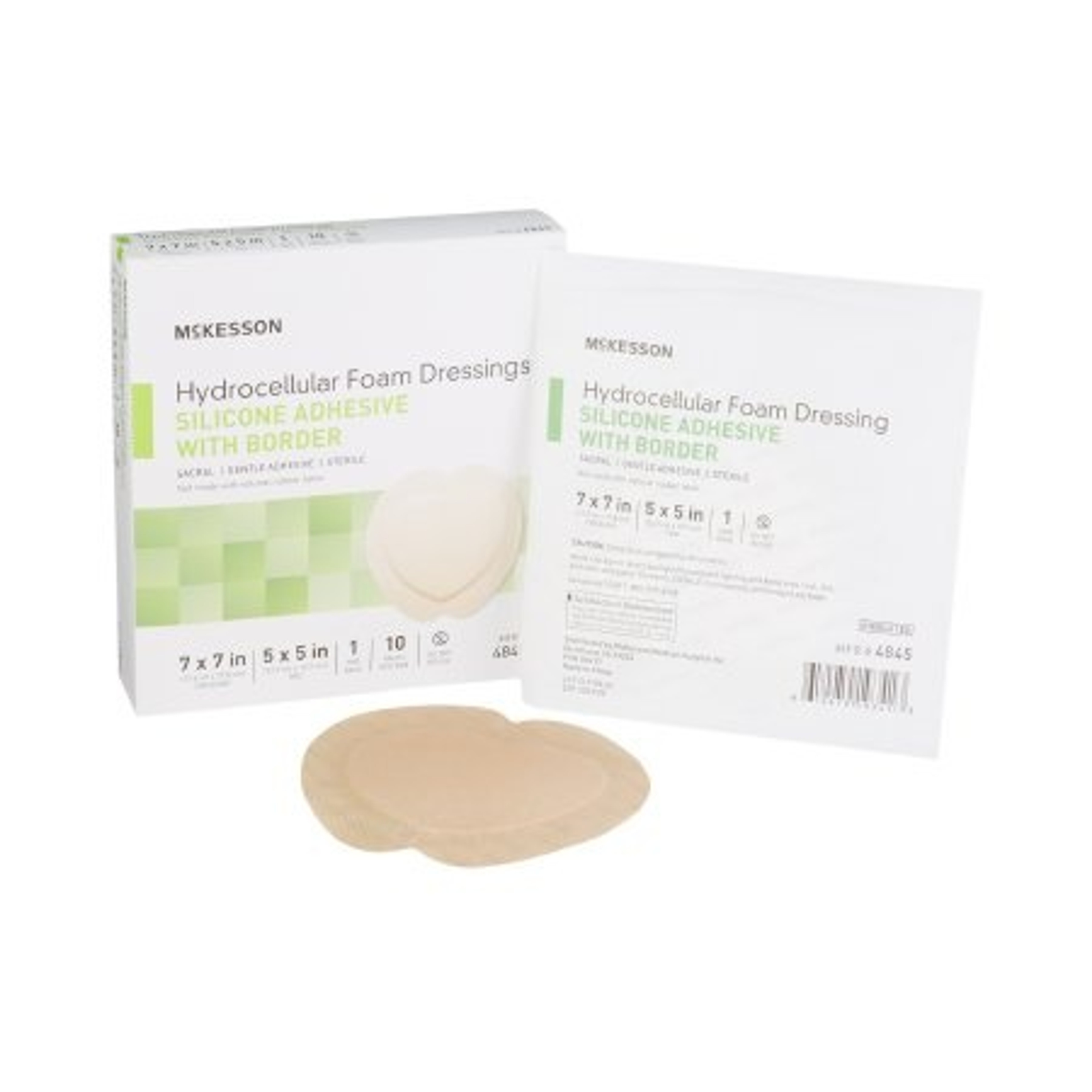 McKesson Sacral Silicone Foam Dressing, Sterile