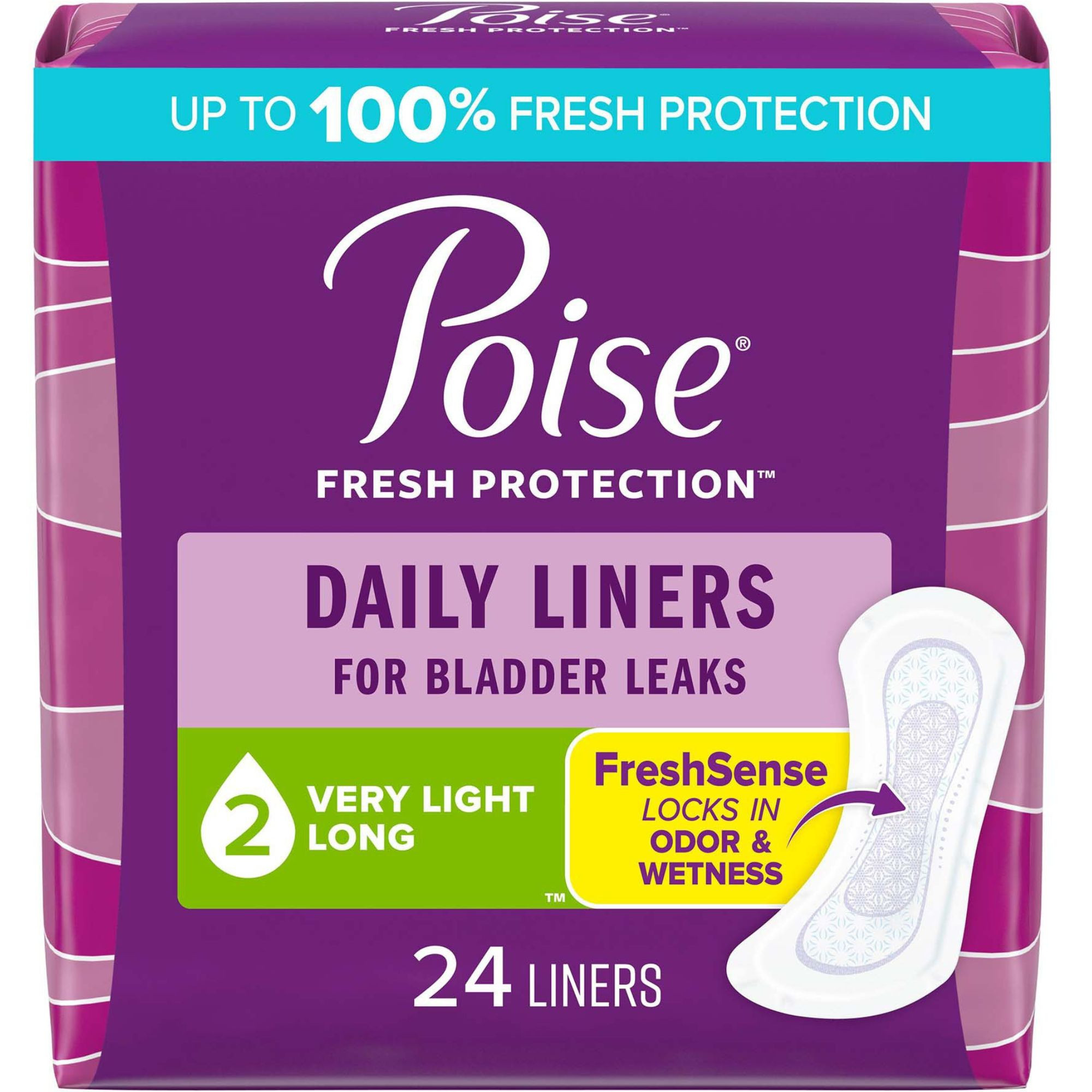 Poise Daily Liners, Very Light