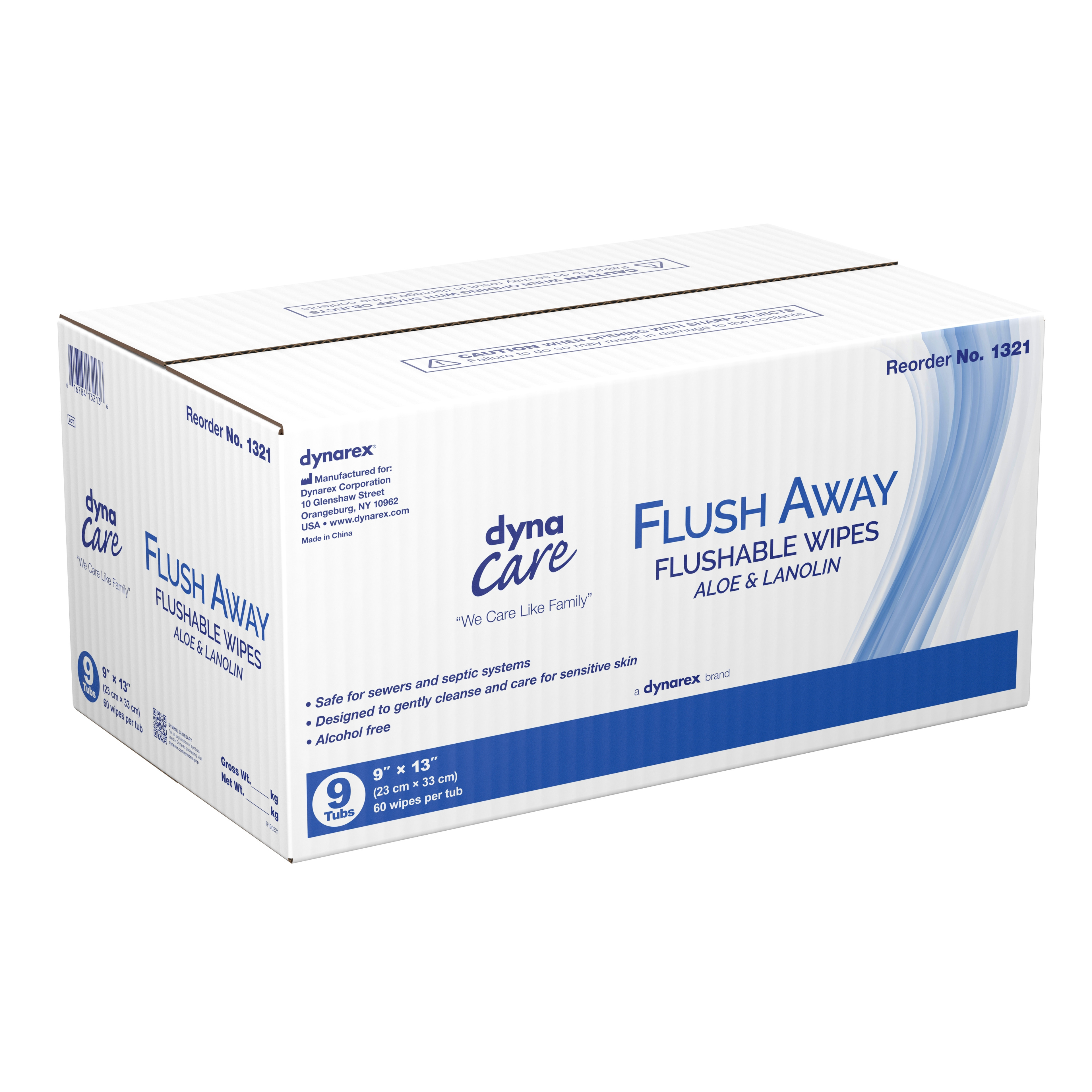 Dynarex Flushable Adult Wipes