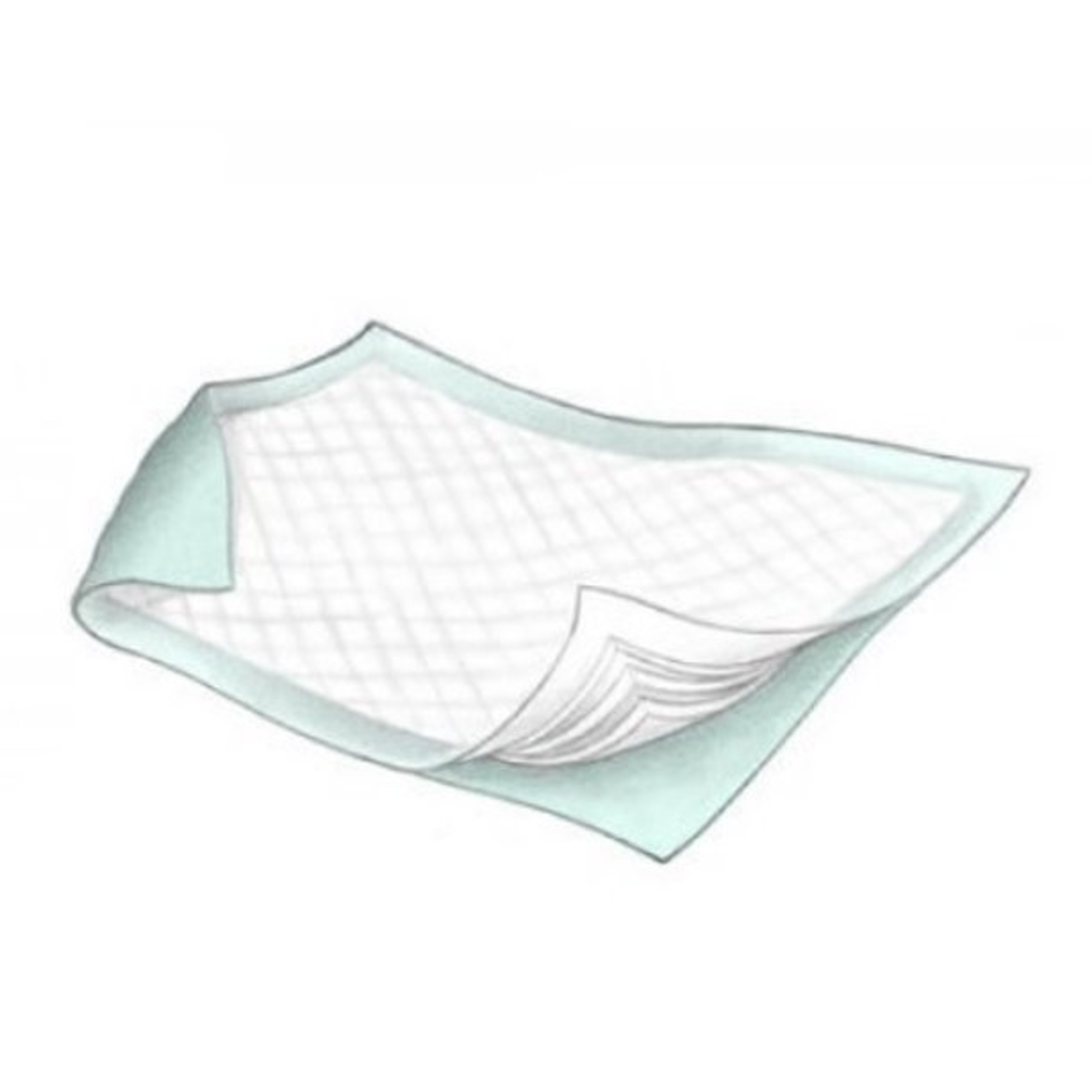 Cardinal Wings Underpad, Fluff Light Absorbency