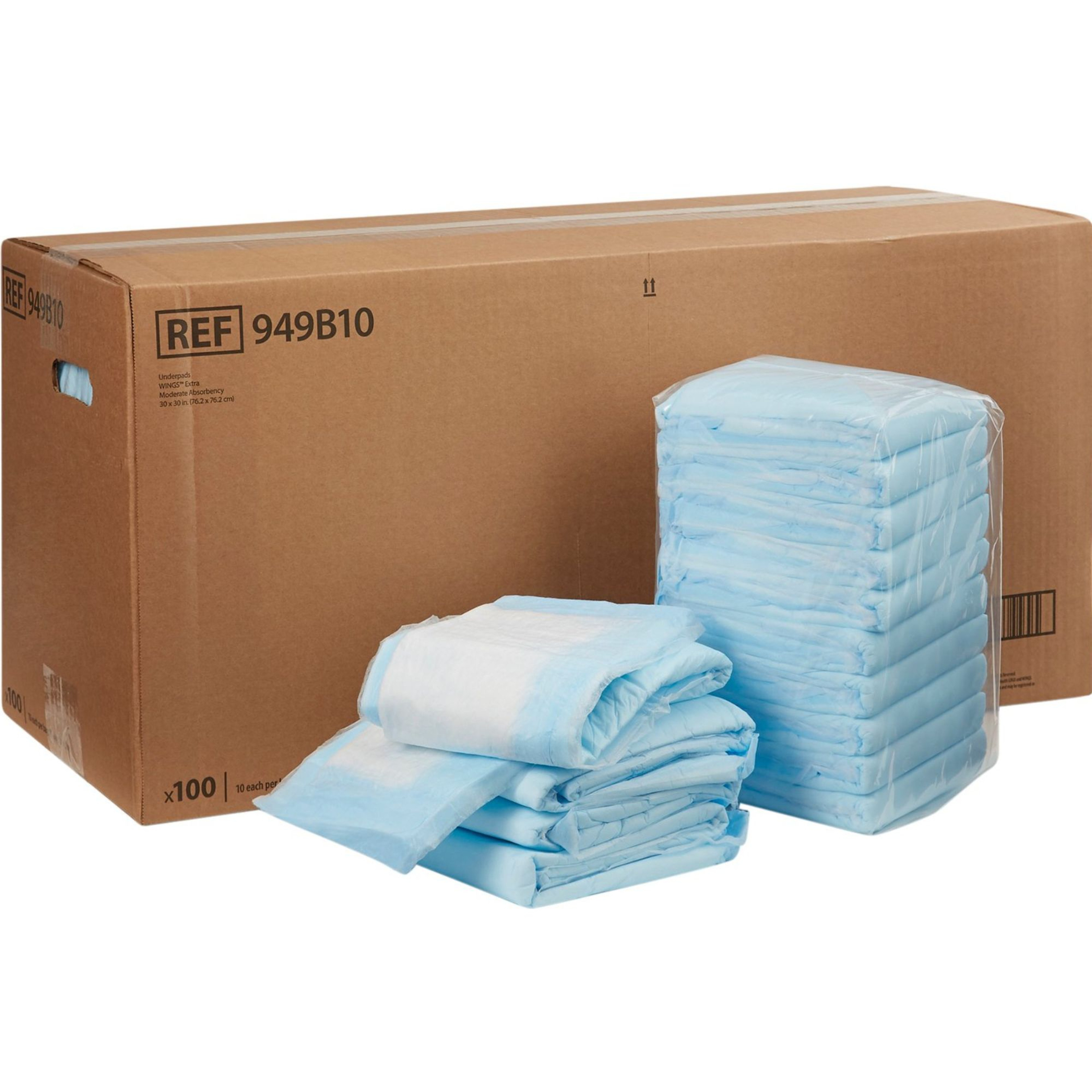 Wings Extra Underpads, Moderate Absorbency