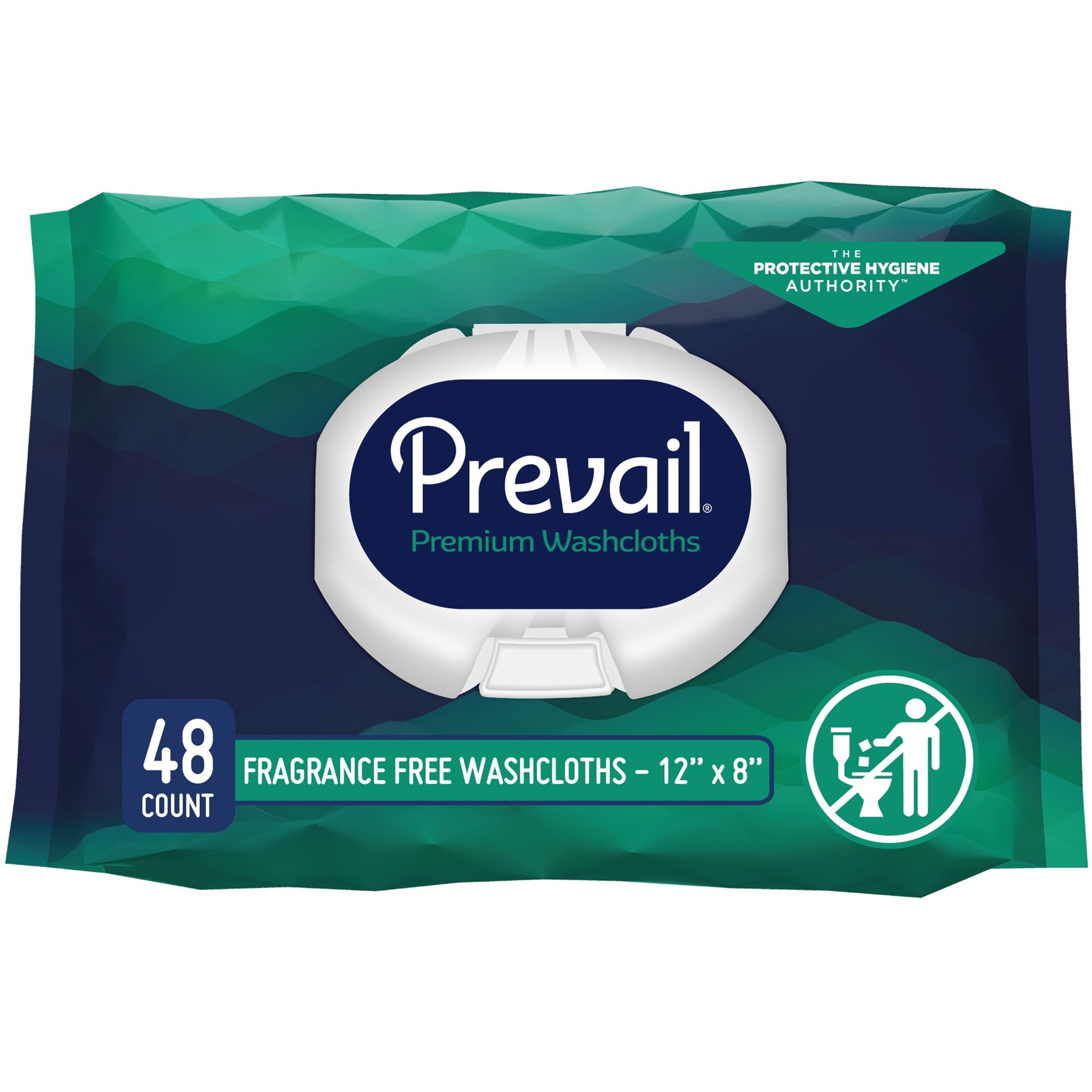Prevail Adult Incontinence Washcloths with Lotion, Unscented