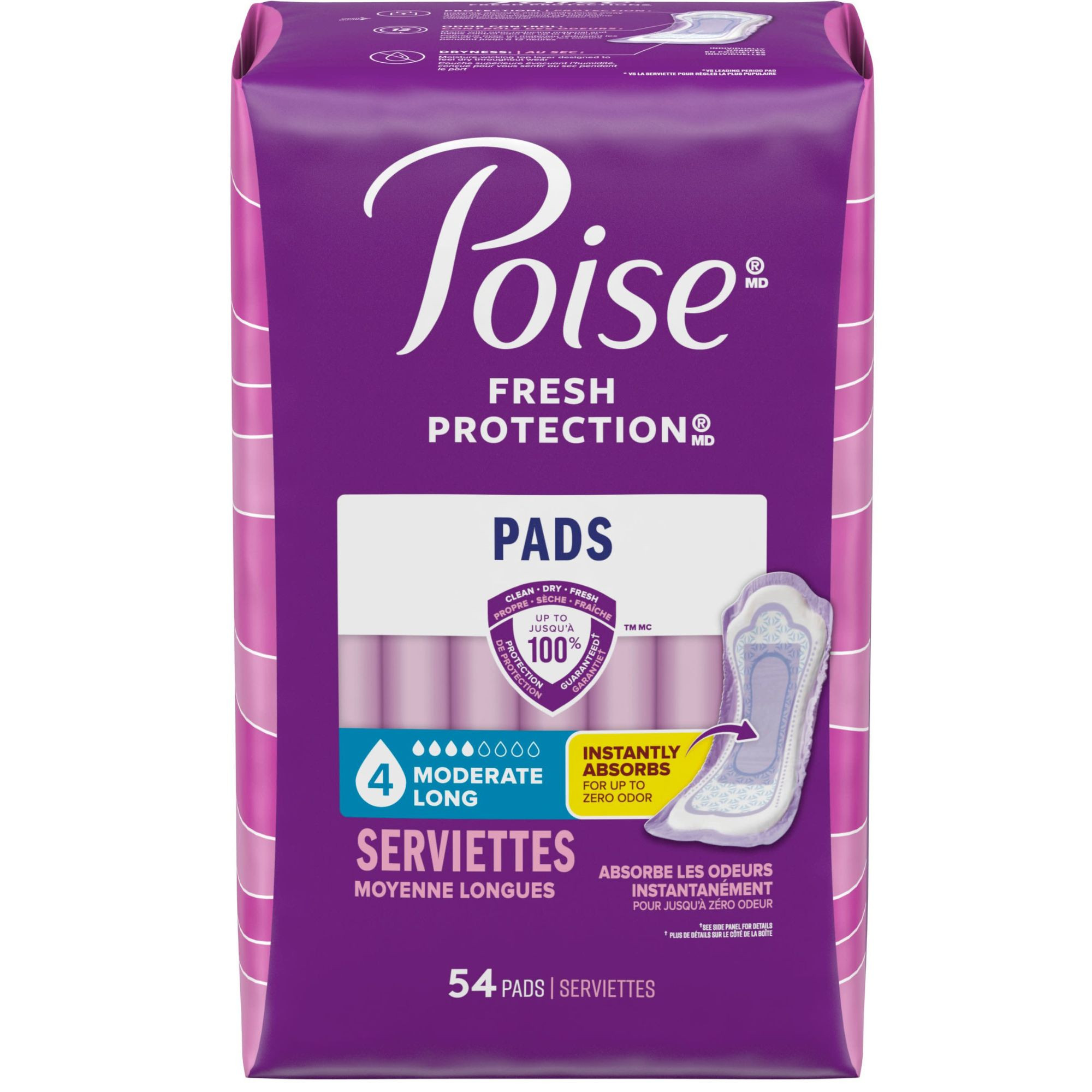 Poise Original Pads, Moderate