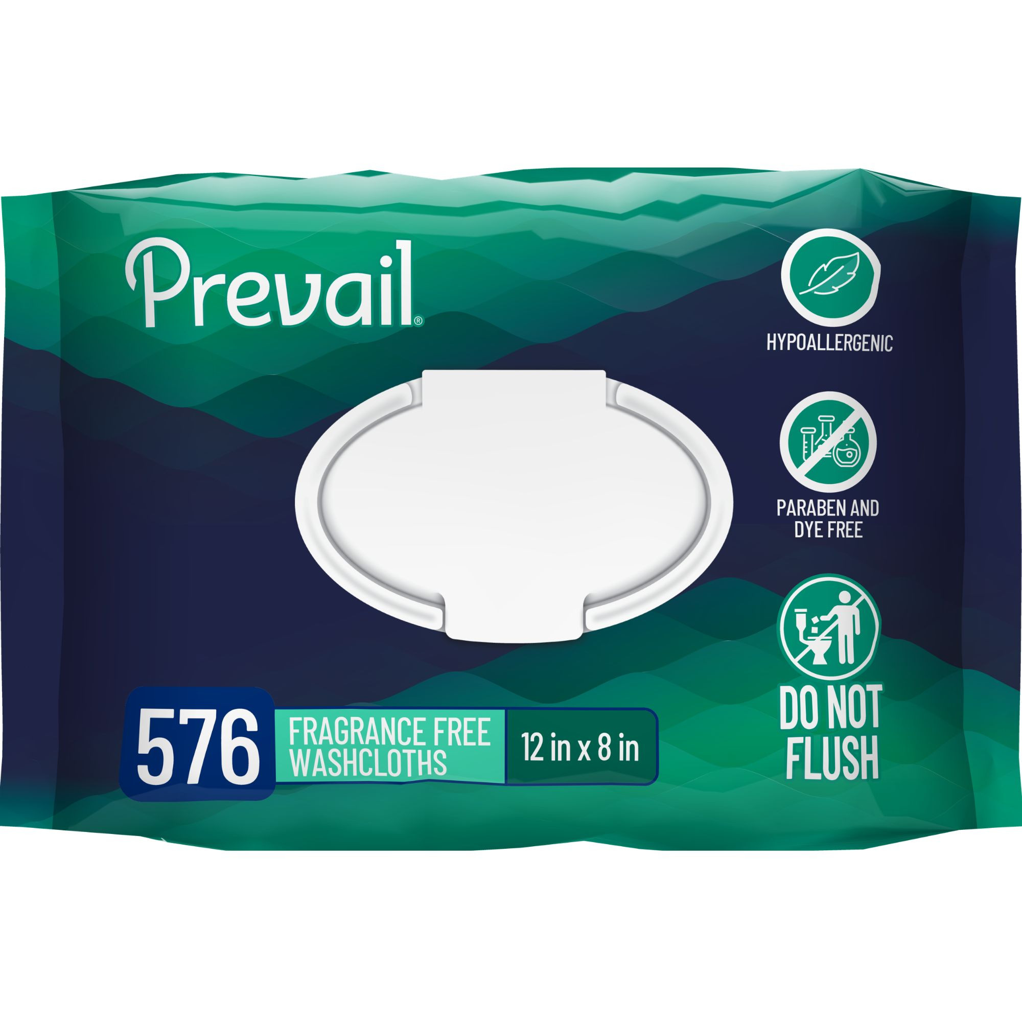 Prevail Adult Incontinence Washcloths with Lotion, Unscented