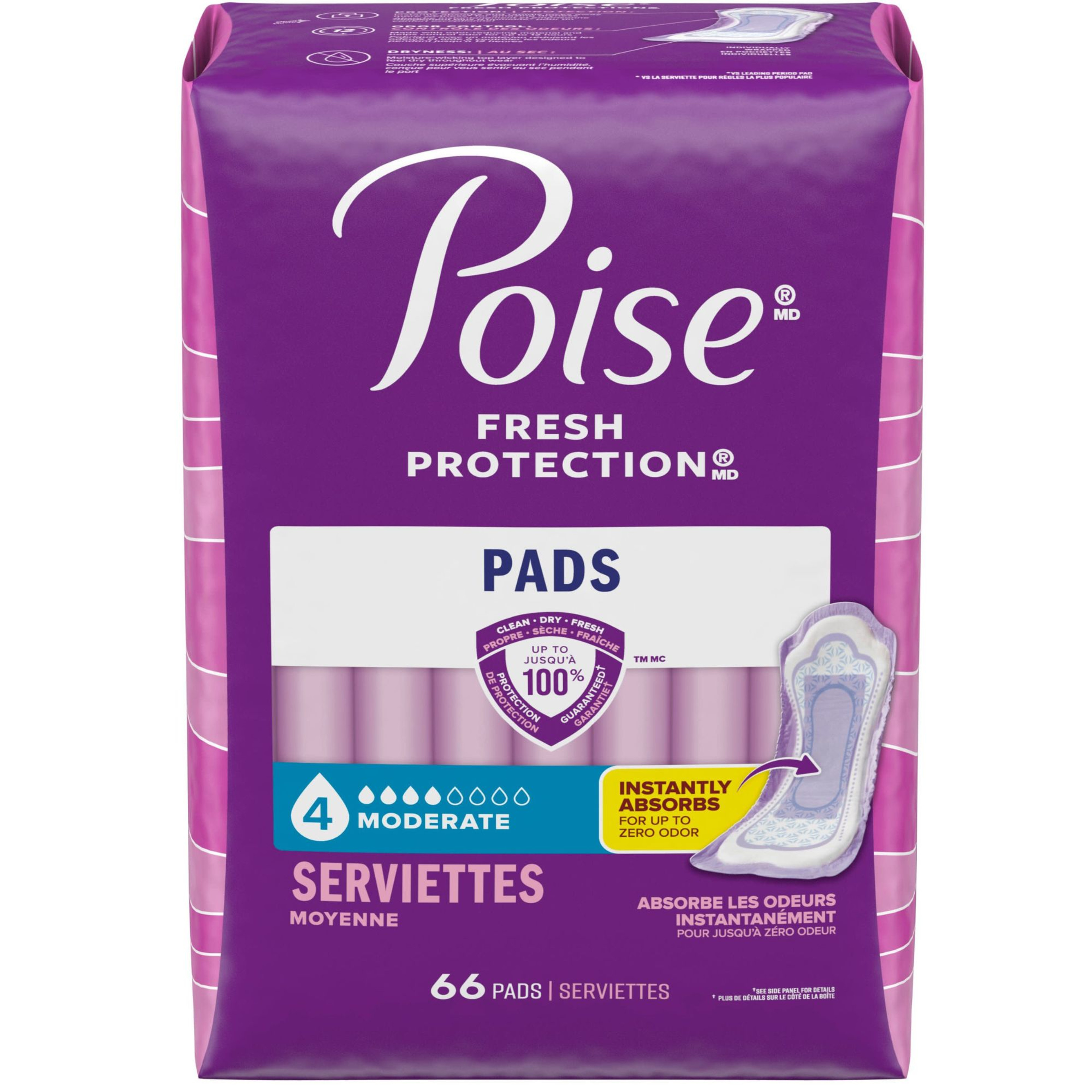 Poise Original Pads, Moderate