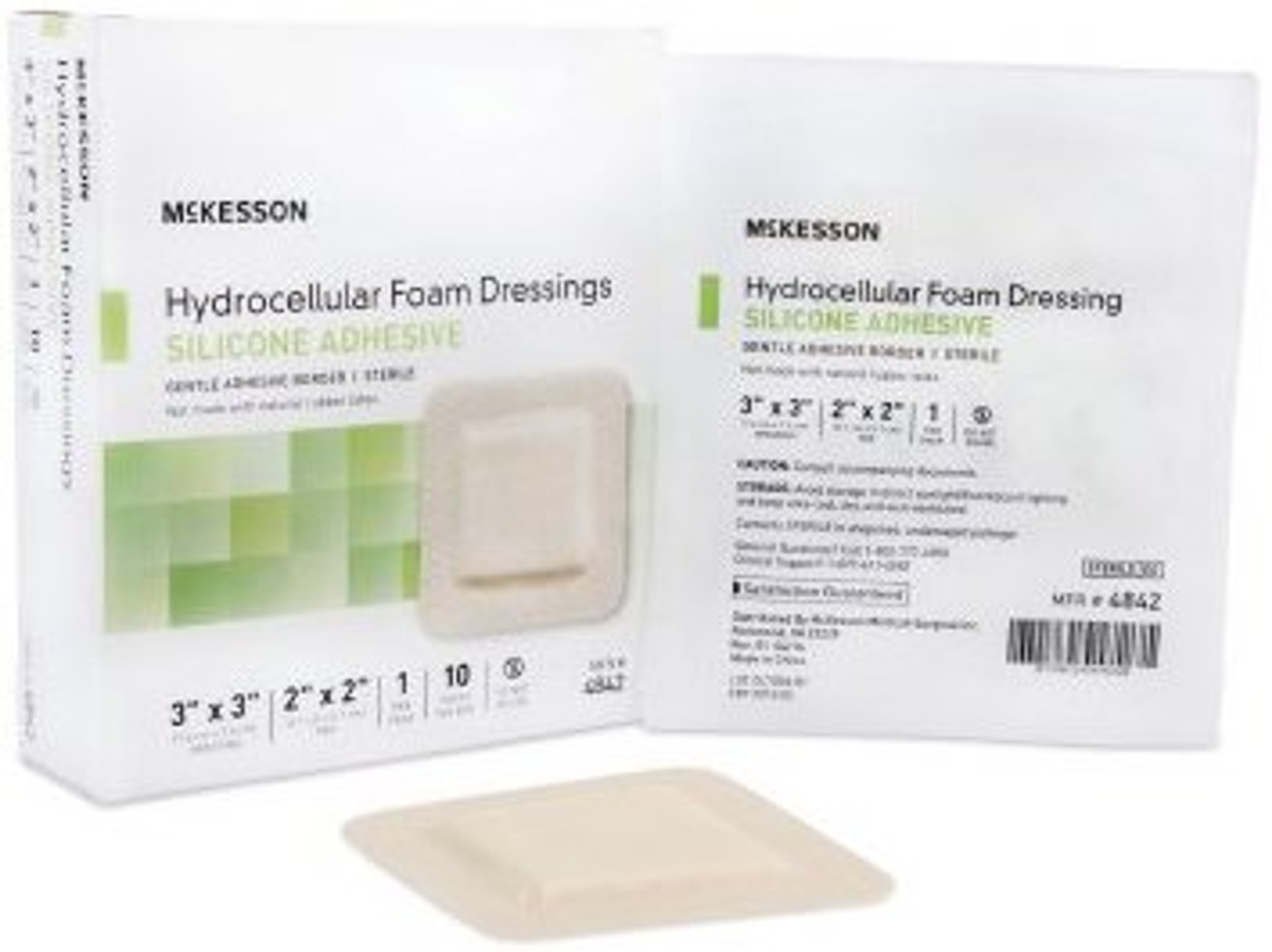 McKesson Square Silicone Foam Dressing