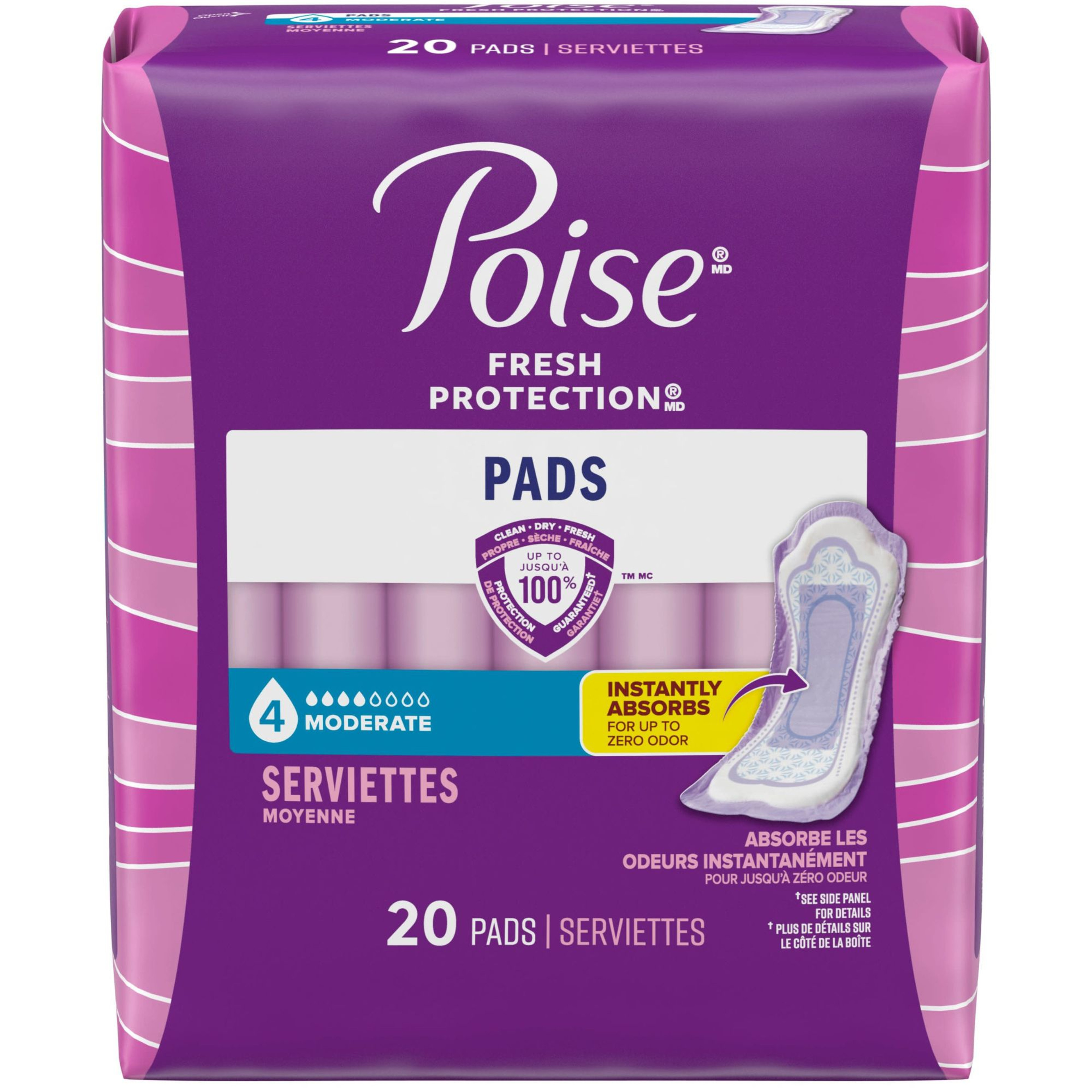 Poise Original Pads, Moderate