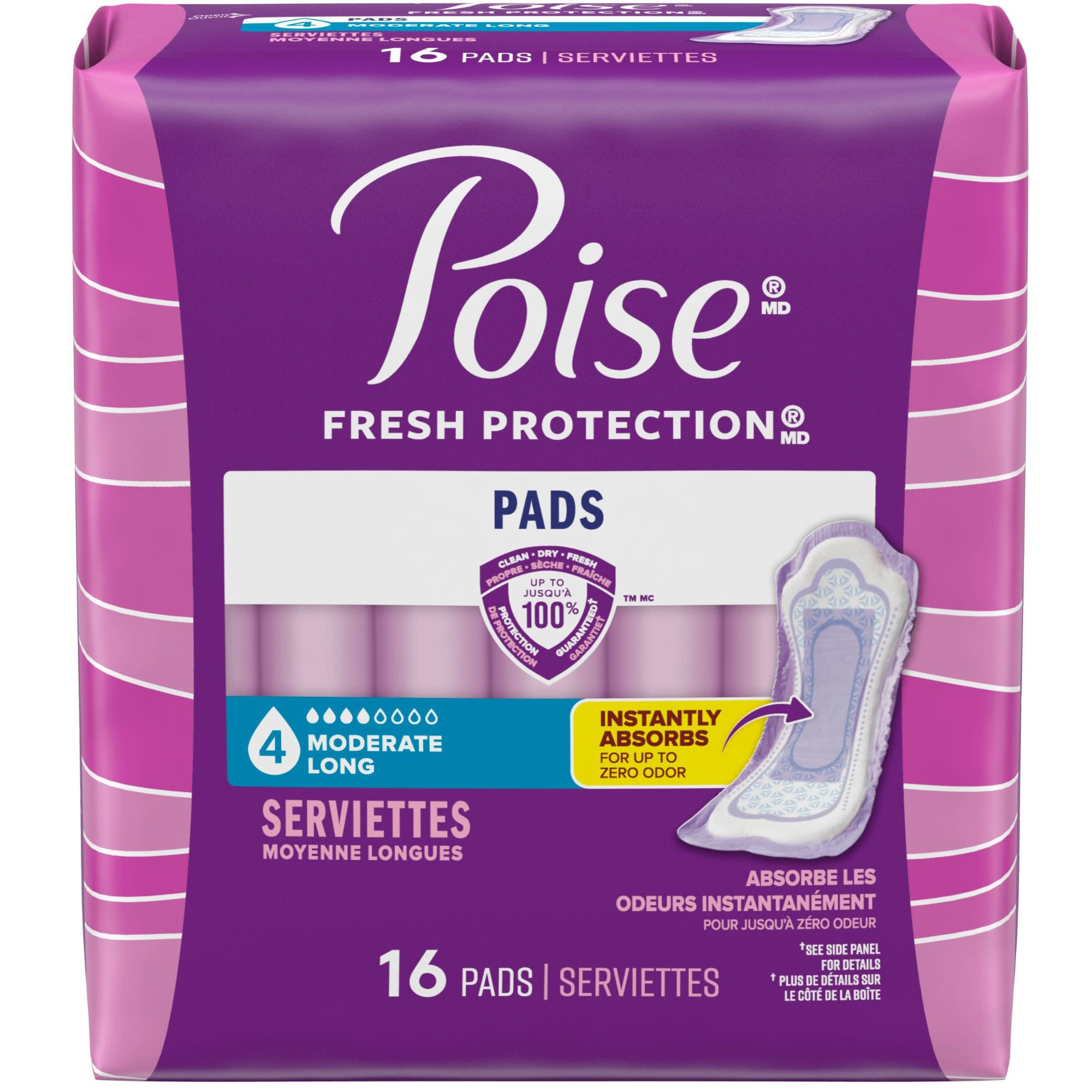 Poise Original Pads, Moderate