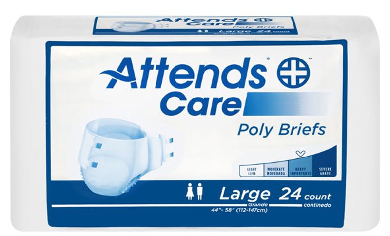 Attends Care Poly Adult Diapers, Heavy