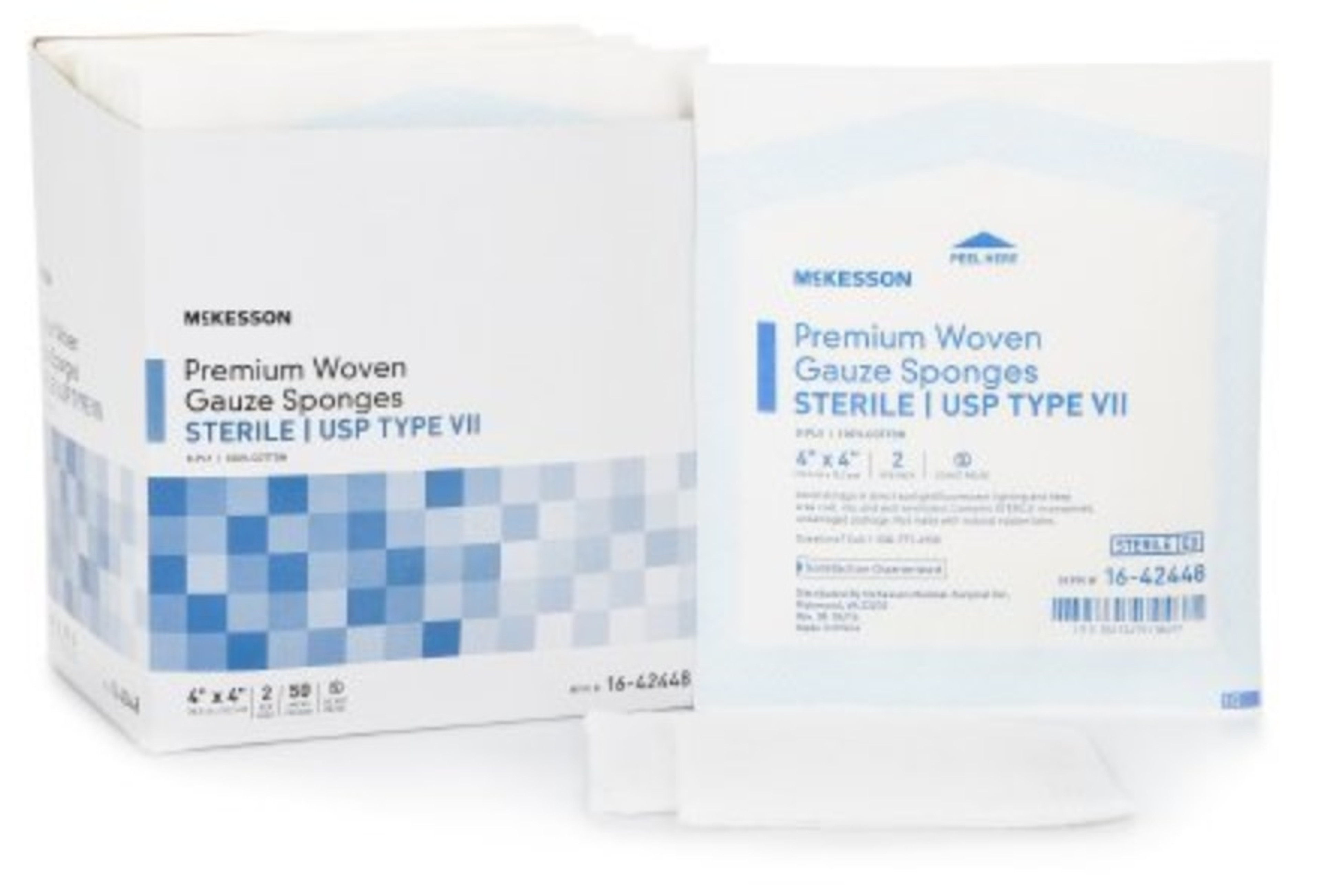 McKesson USP Type VII 8-Ply Gauze Sponge, Sterile