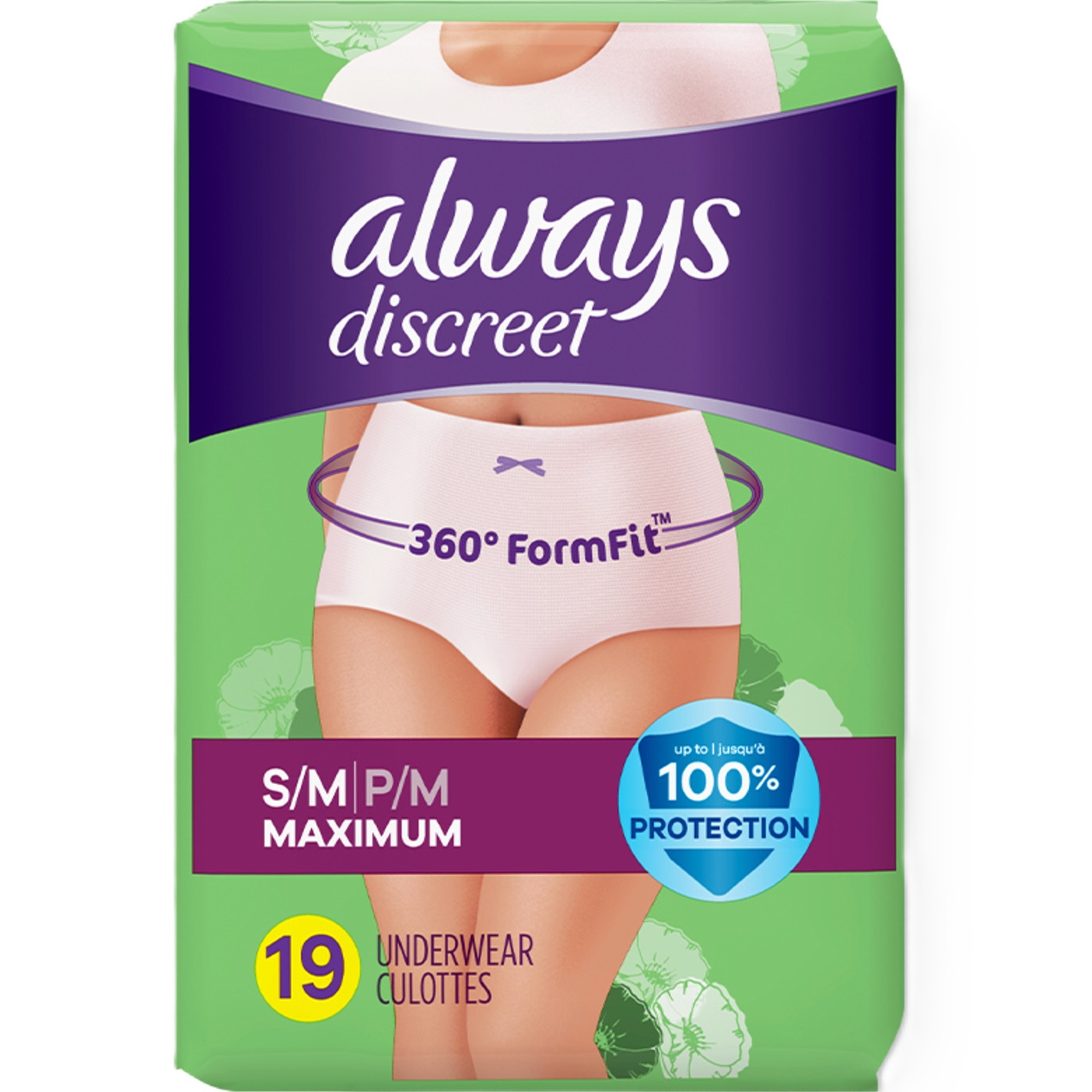 Always Discreet Pull-Up Underwear for Women, Maximum