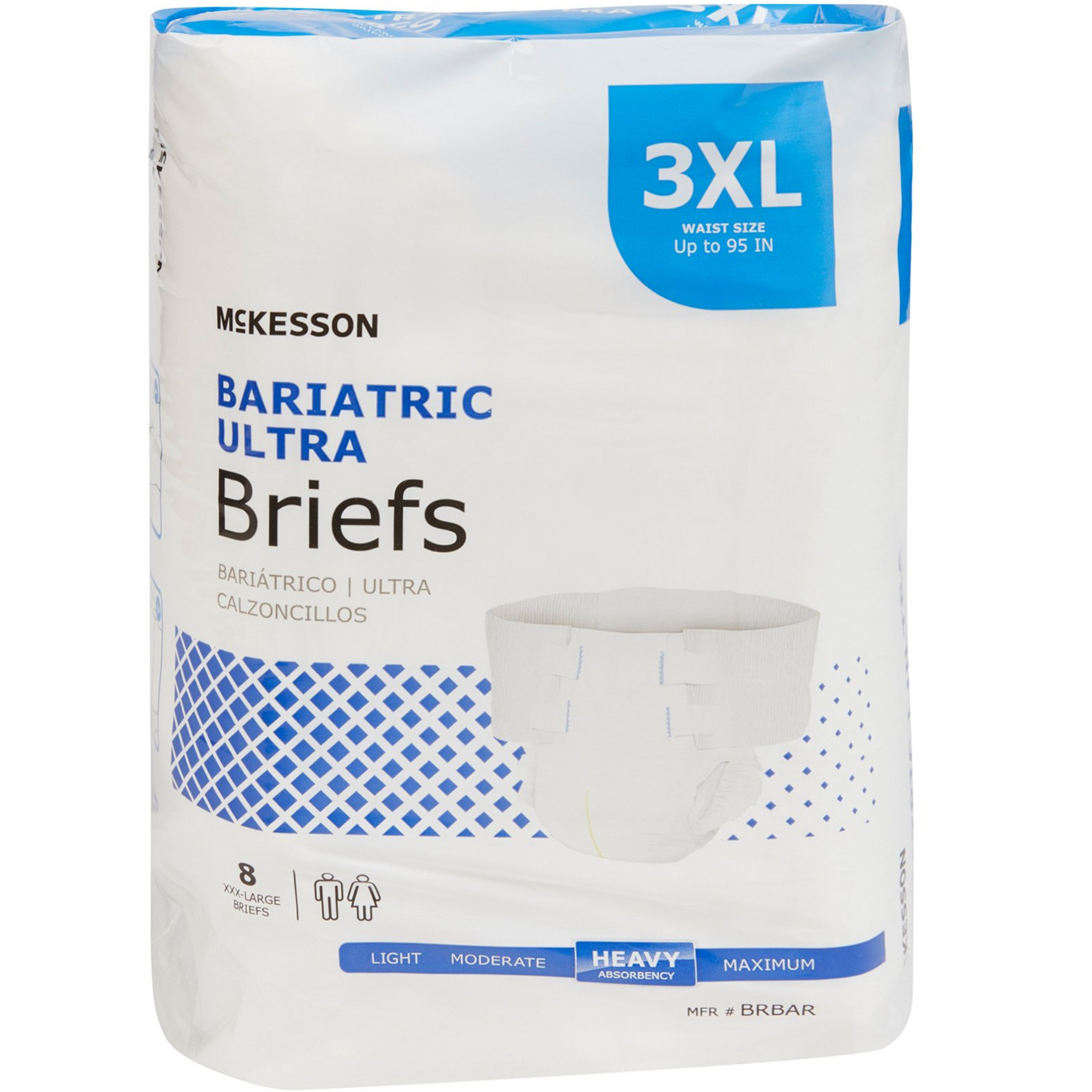 McKesson Bariatric Ultra Adult Diapers with Tabs, Heavy