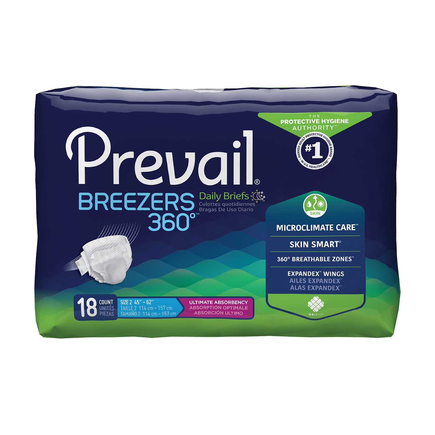 Prevail Breezers 360 Adult Diapers with Tabs, Ultimate