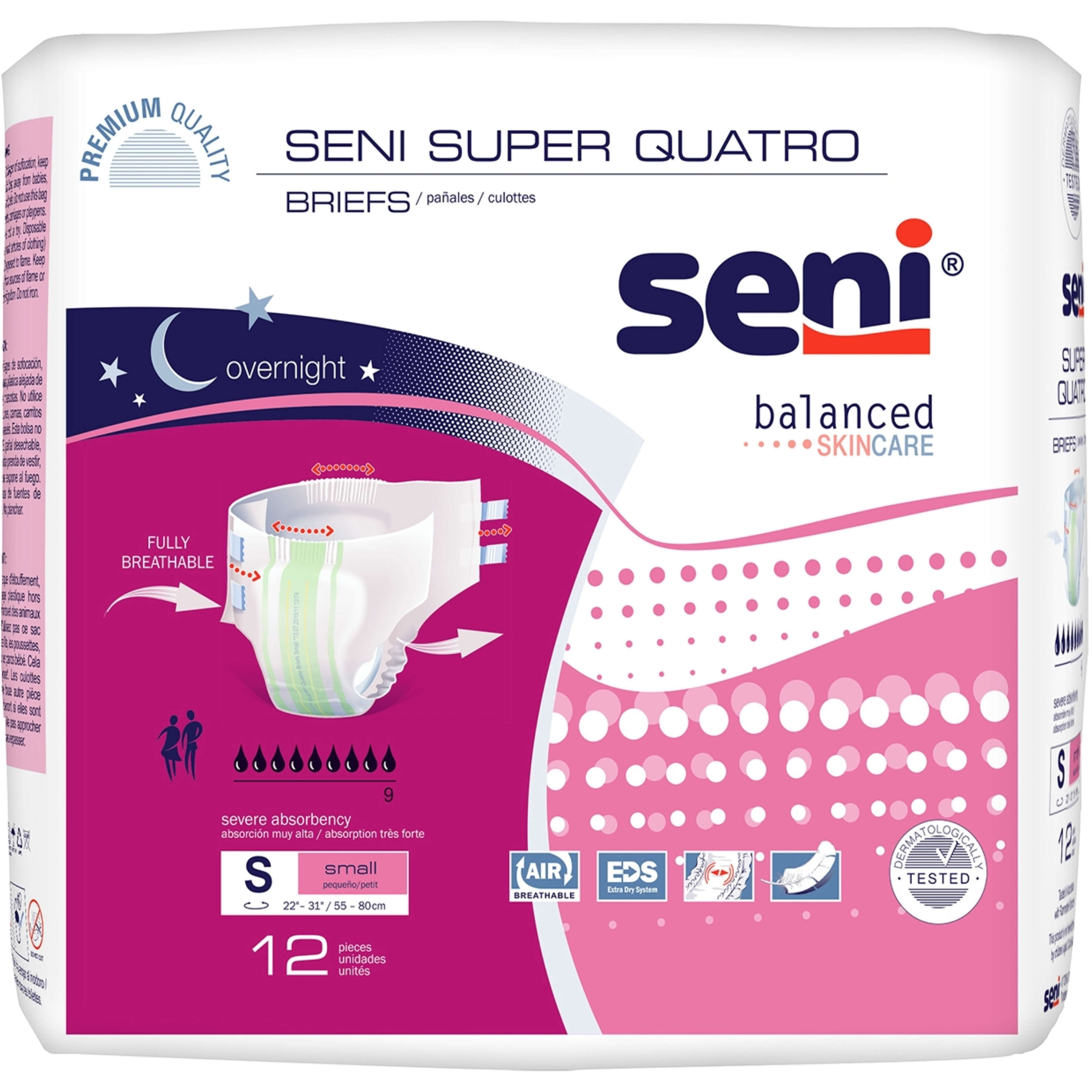 Seni Super Quatro Adult Diapers with Tabs