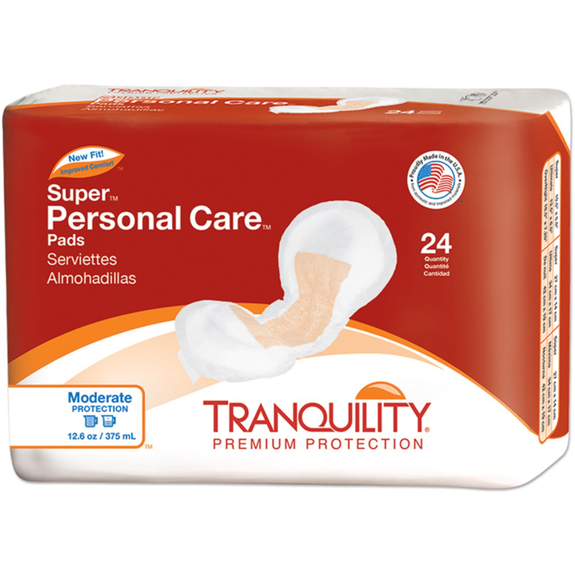 Tranquility Premium Personal Care Pads, Moderate Absorbency