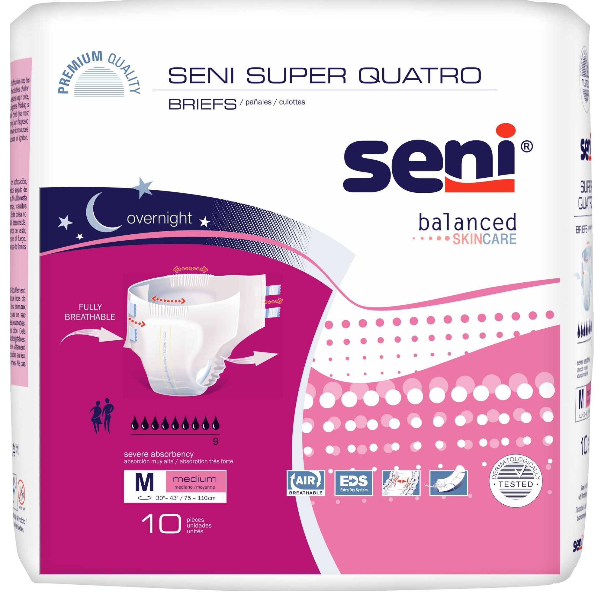 Seni Super Quatro Adult Diapers with Tabs