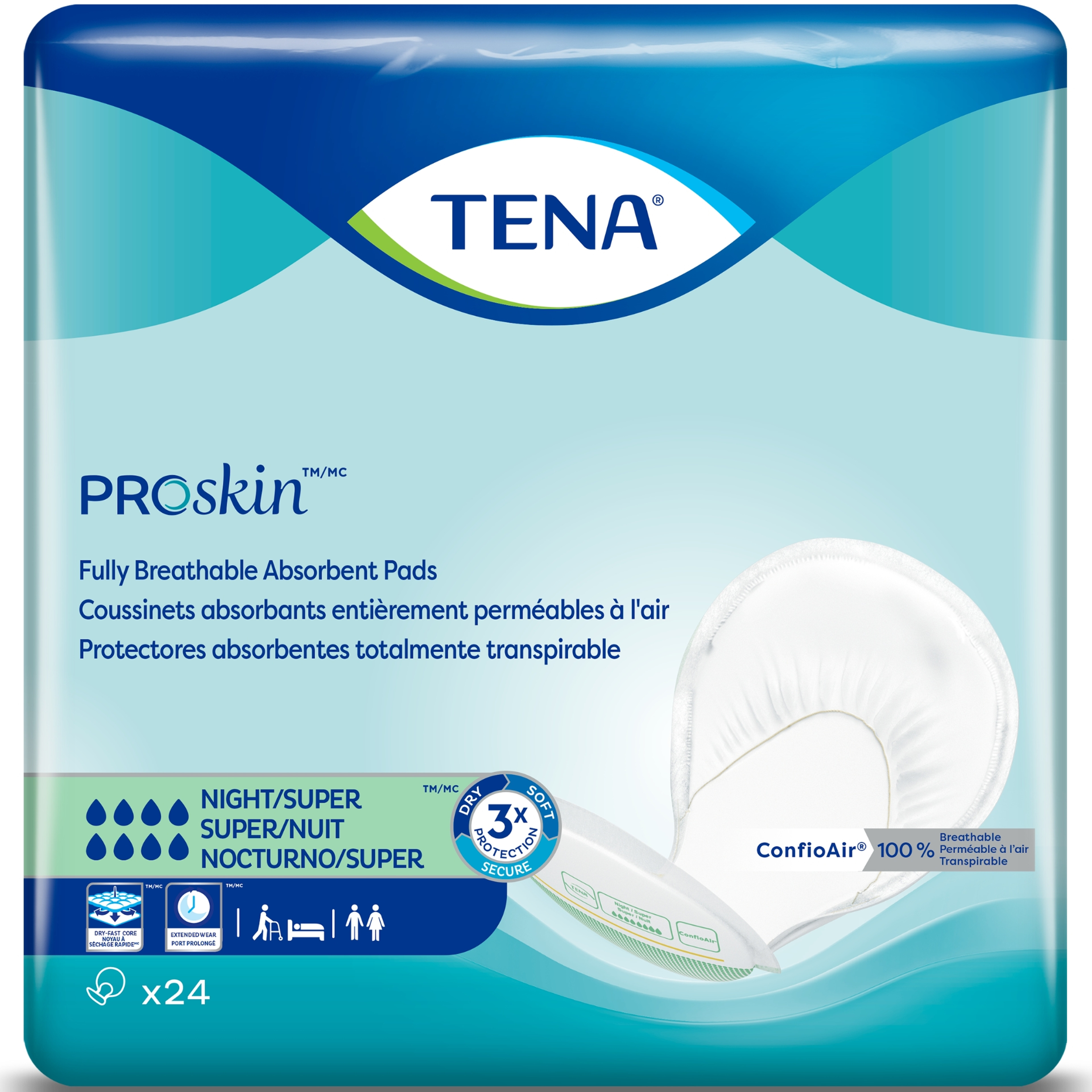 TENA ProSkin Night Super Absorbent Pads