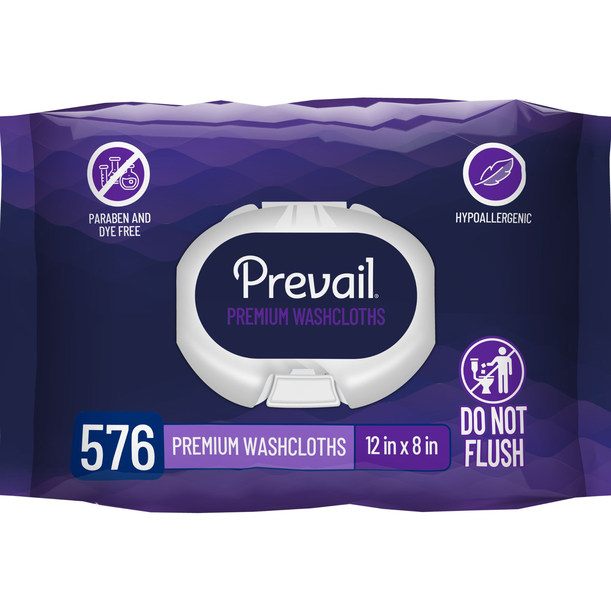 Prevail Premium Incontinence Quilted Washcloths with Lotion