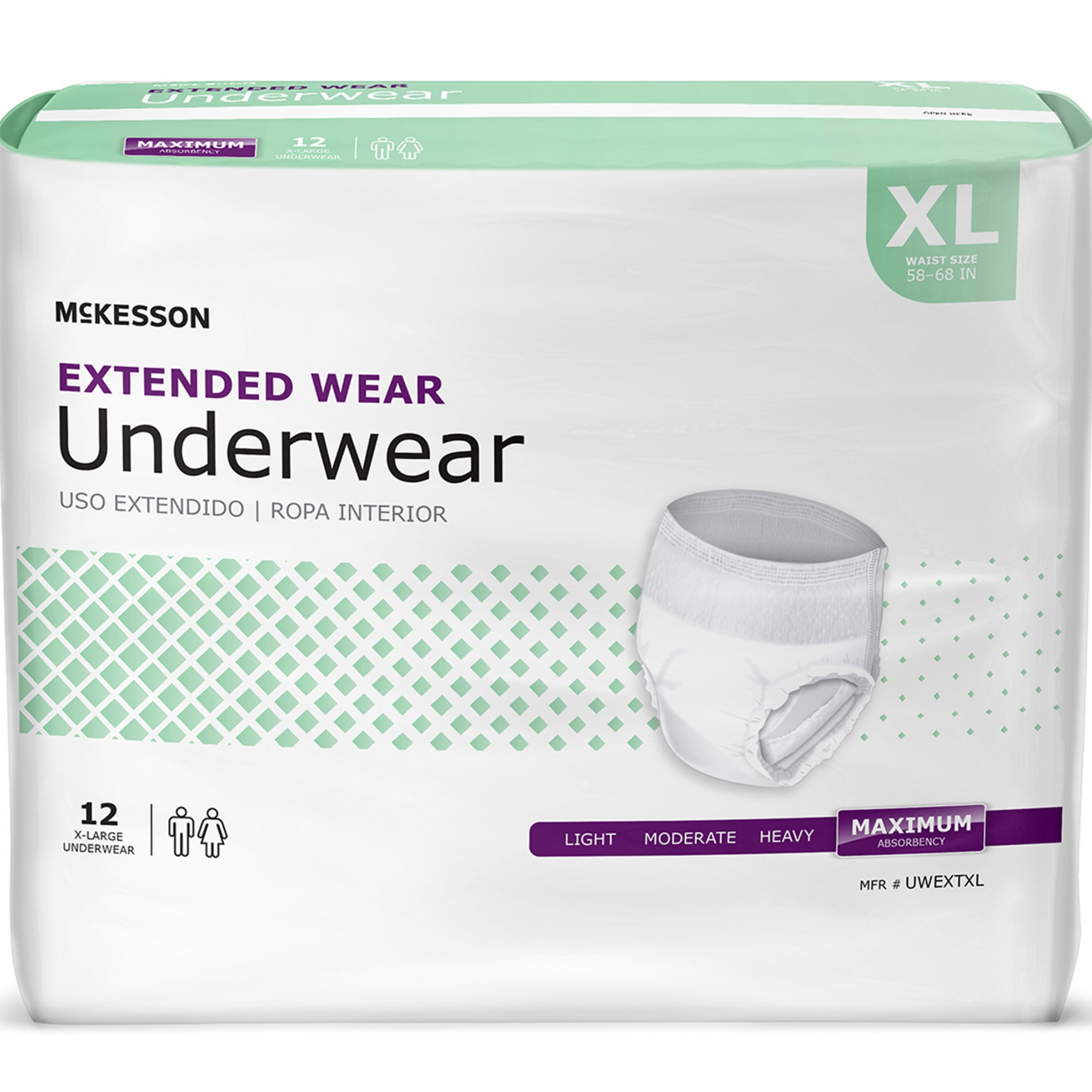 McKesson Extended Wear Pull-Up Underwear, Maximum