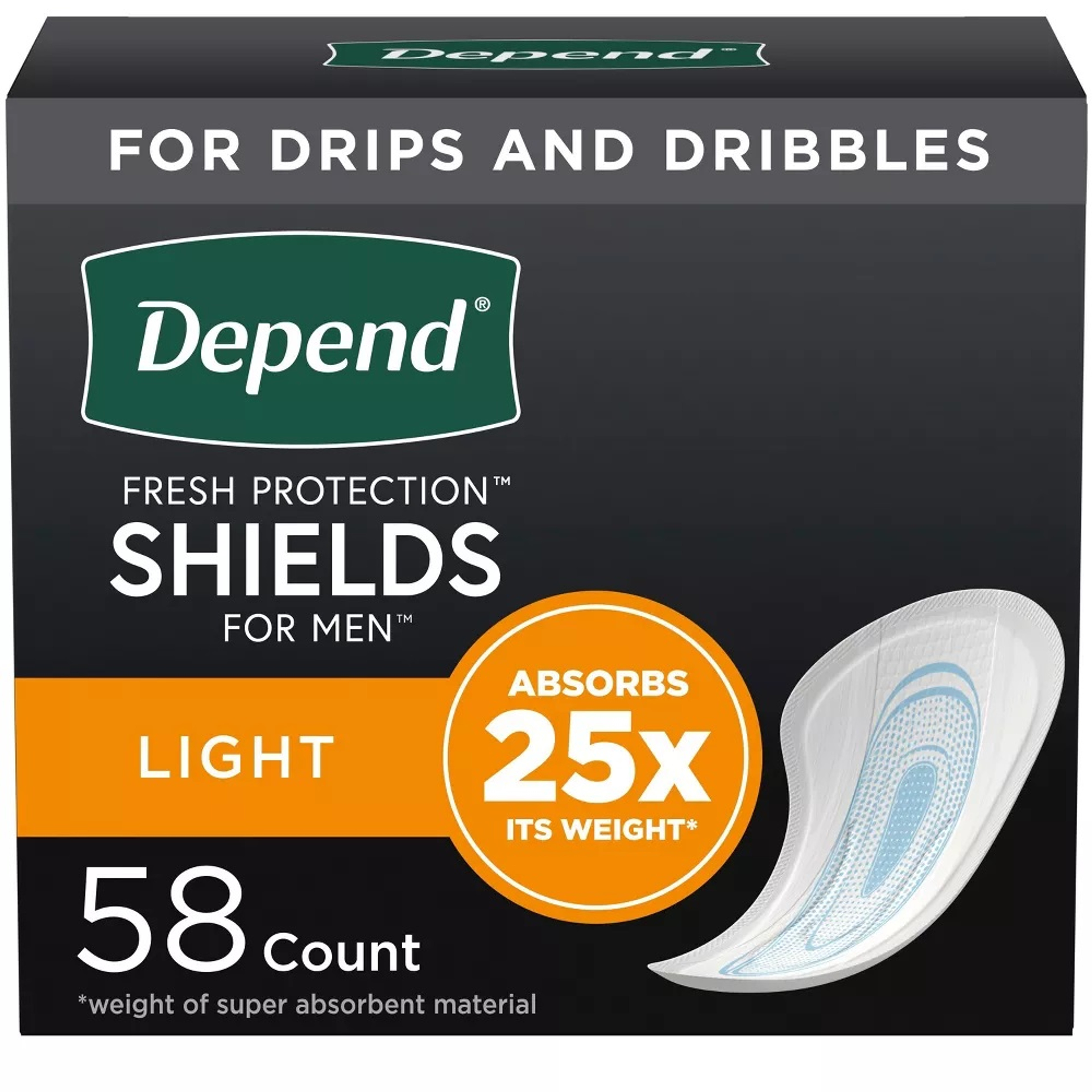 Depend Shields for Men, Light