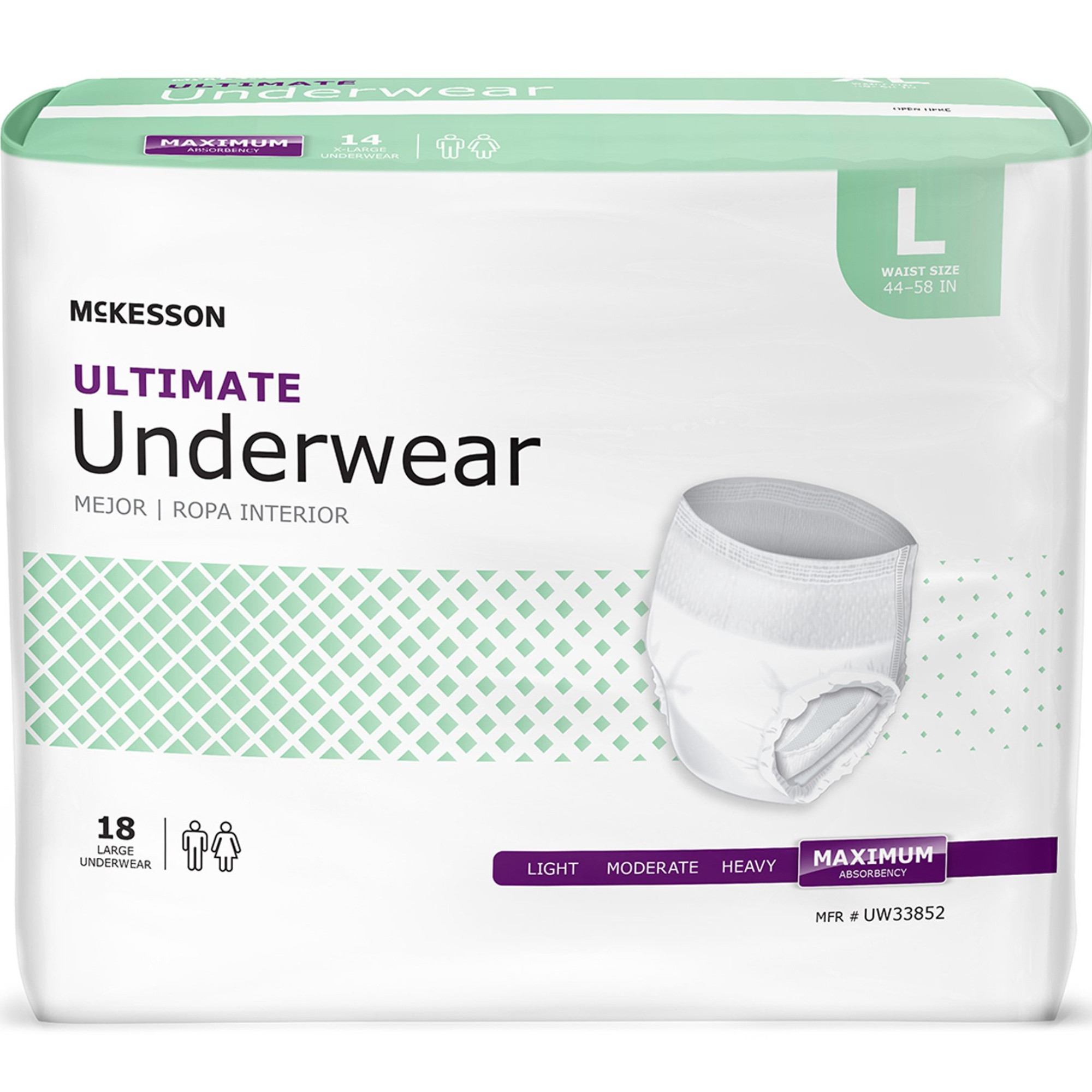 McKesson Extended Wear Pull-Up Underwear, Maximum