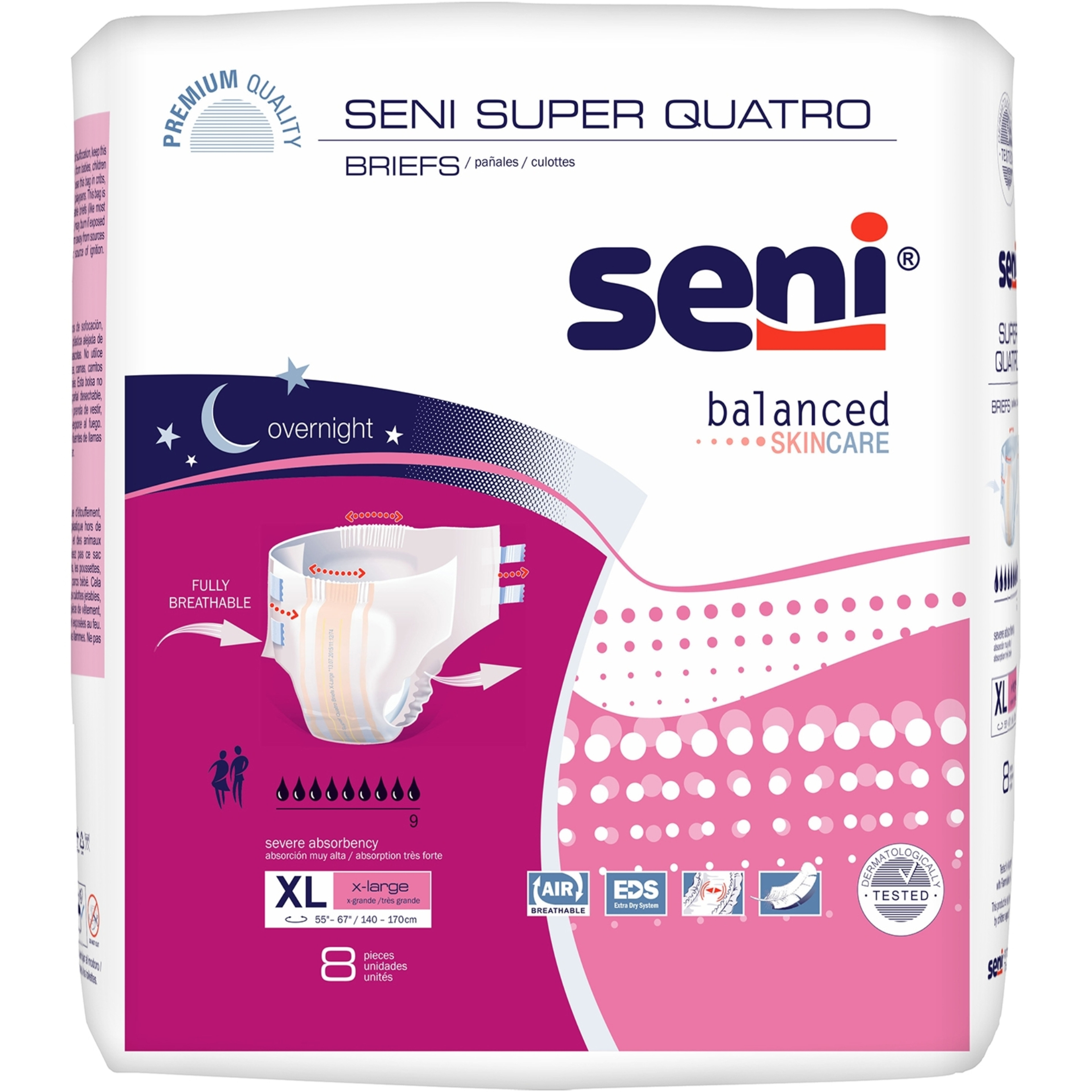 Seni Super Quatro Adult Diapers with Tabs