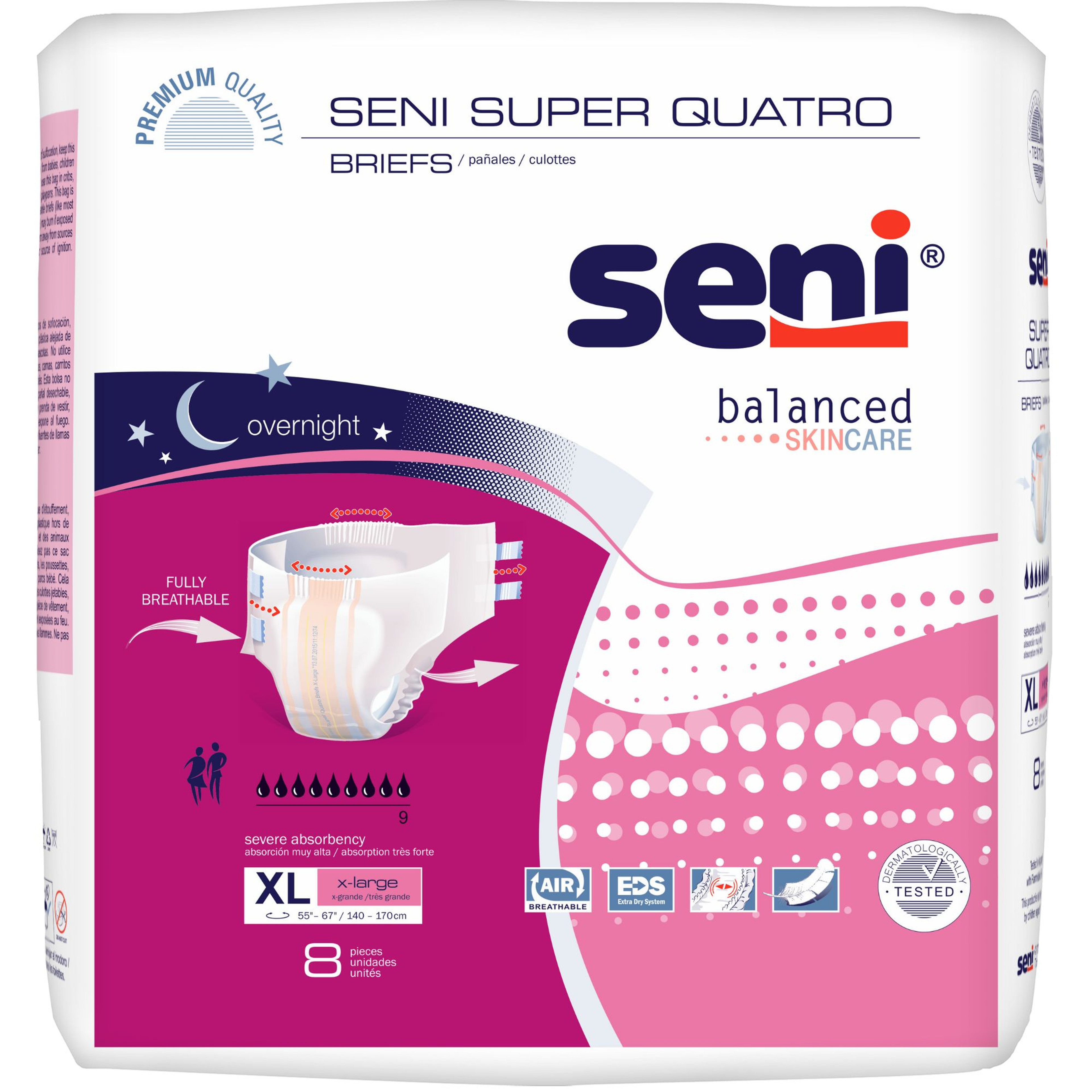 Seni Super Quatro Adult Diapers with Tabs