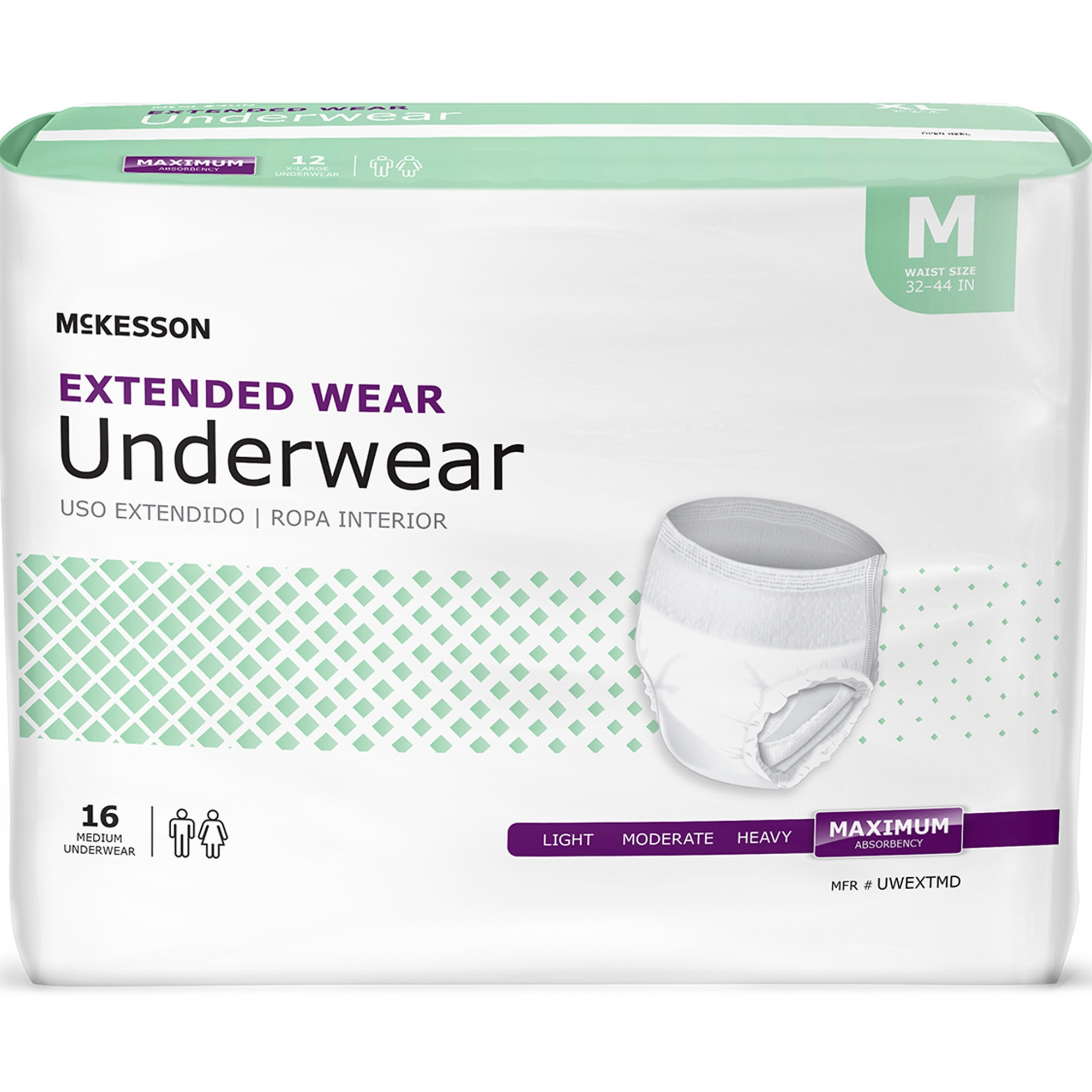 McKesson Extended Wear Pull-Up Underwear, Maximum