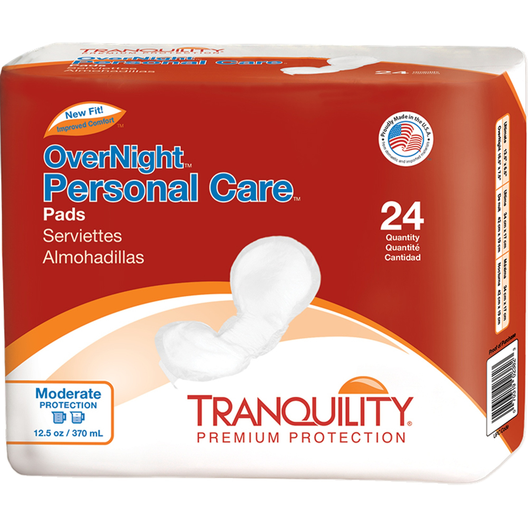 Tranquility Premium Personal Care Pads, Moderate Absorbency