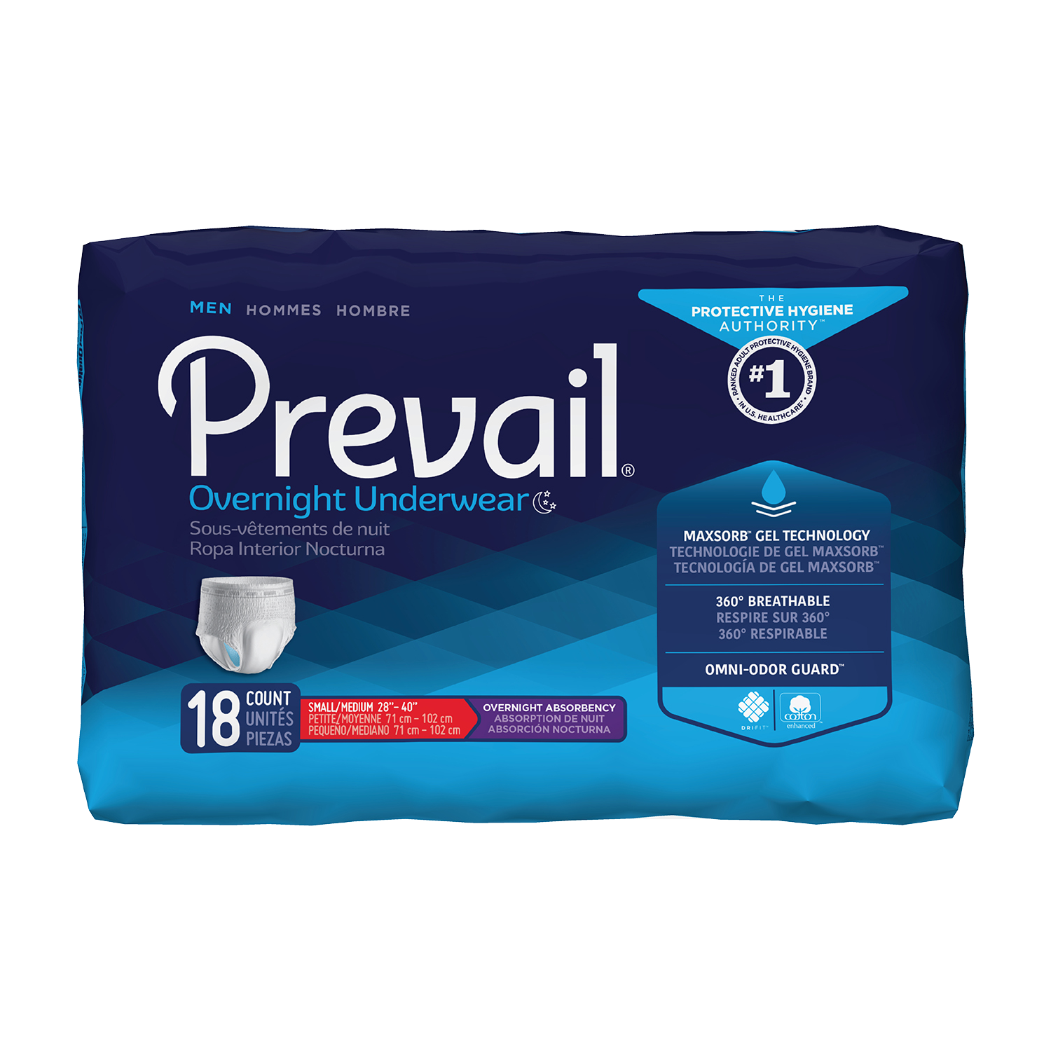 Prevail Overnight Pull-Up Underwear for Men