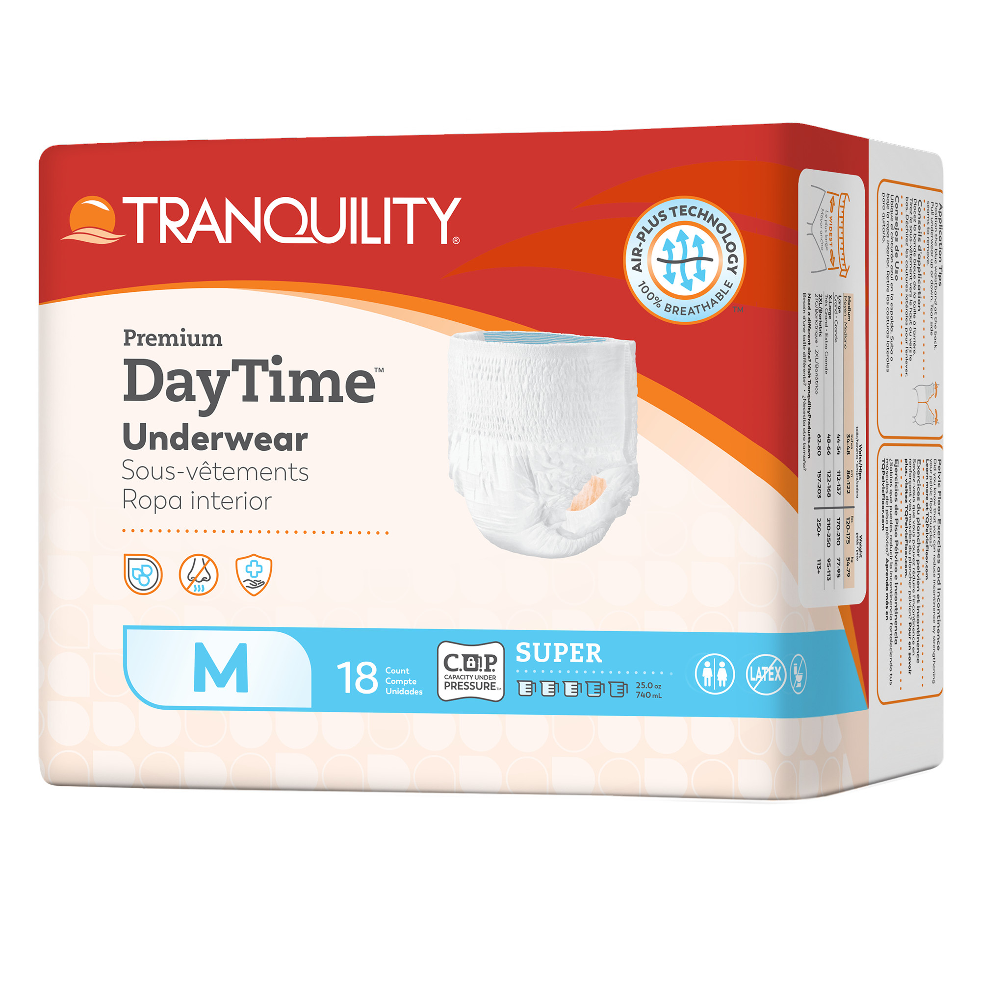 Tranquility Premium DayTime Adult Incontinence Pull-Up Underwear, Super Absorbency