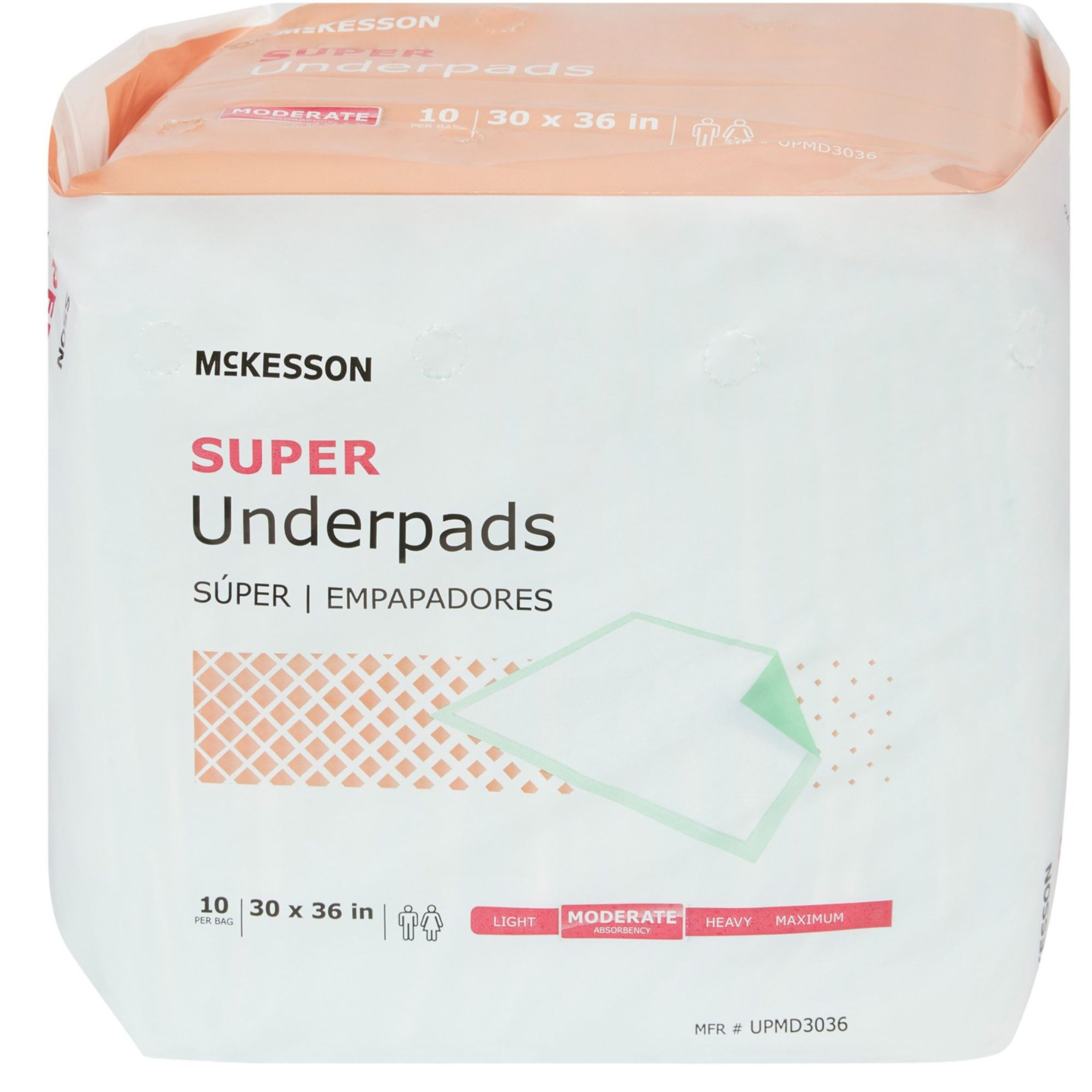 McKesson Super Underpads, Moderate Absorbency