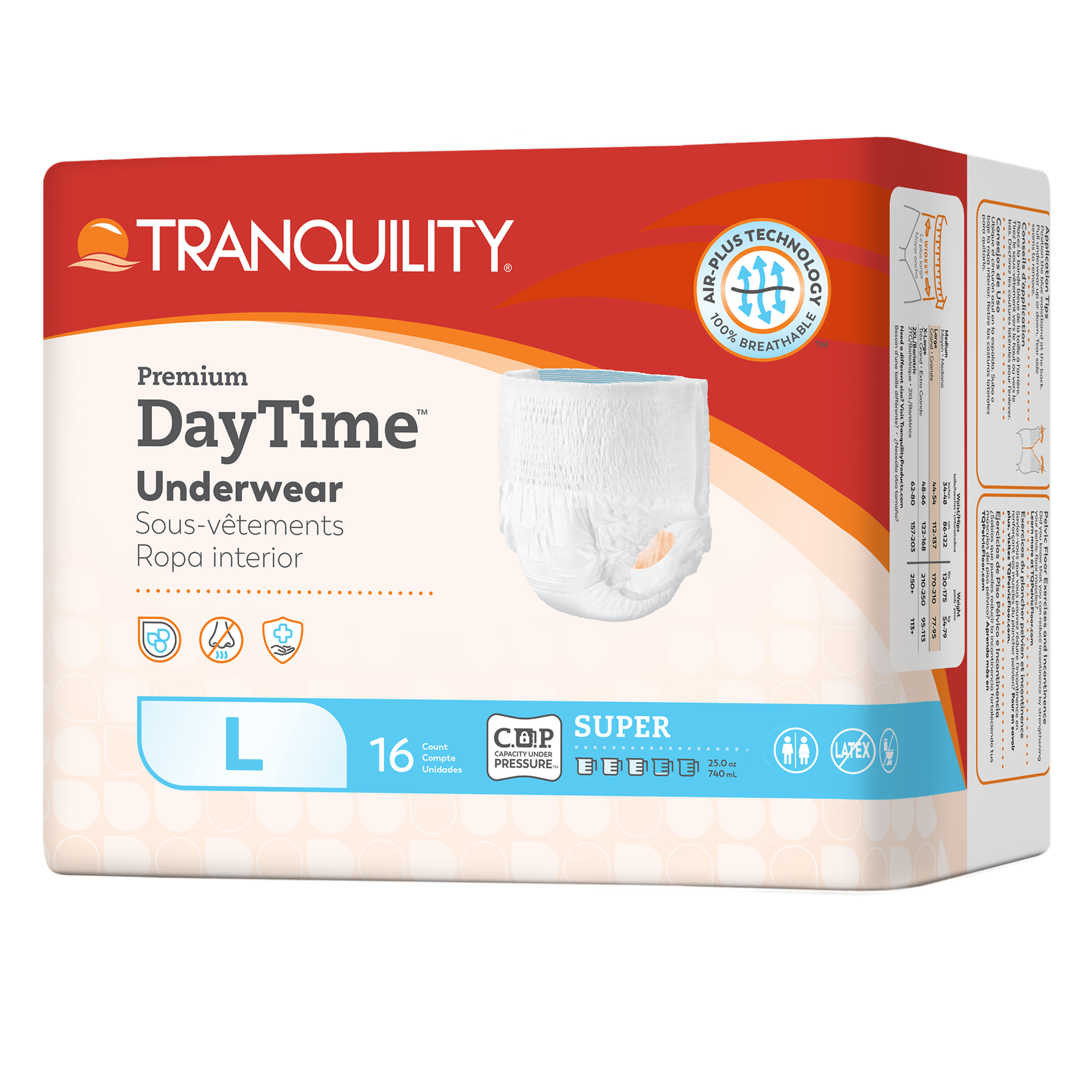 Tranquility Premium DayTime Adult Incontinence Pull-Up Underwear, Super Absorbency