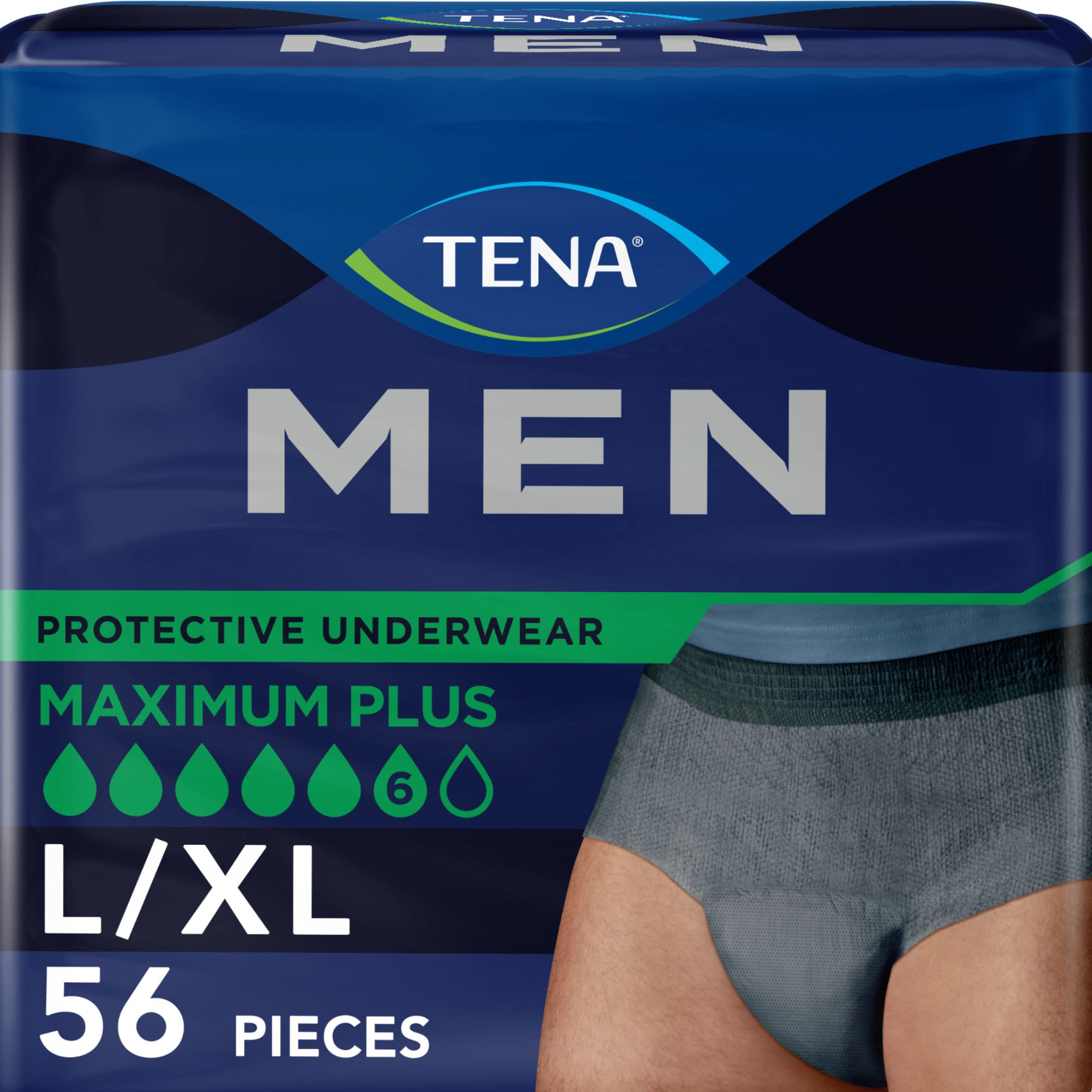 TENA MEN Super Plus Protective Incontinence Pull-Up Underwear, Heavy Absorbency