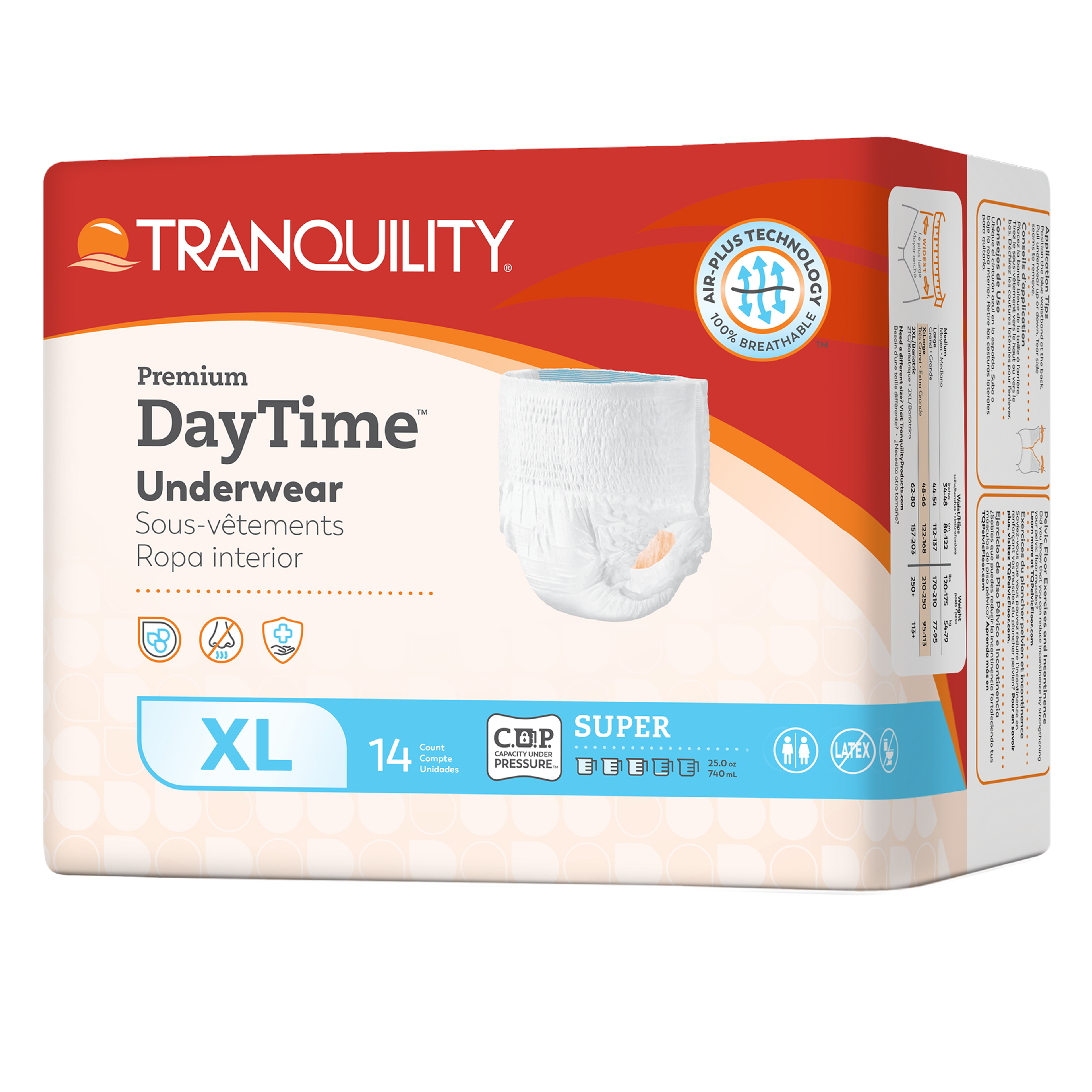 Tranquility Premium DayTime Adult Incontinence Pull-Up Underwear, Super Absorbency