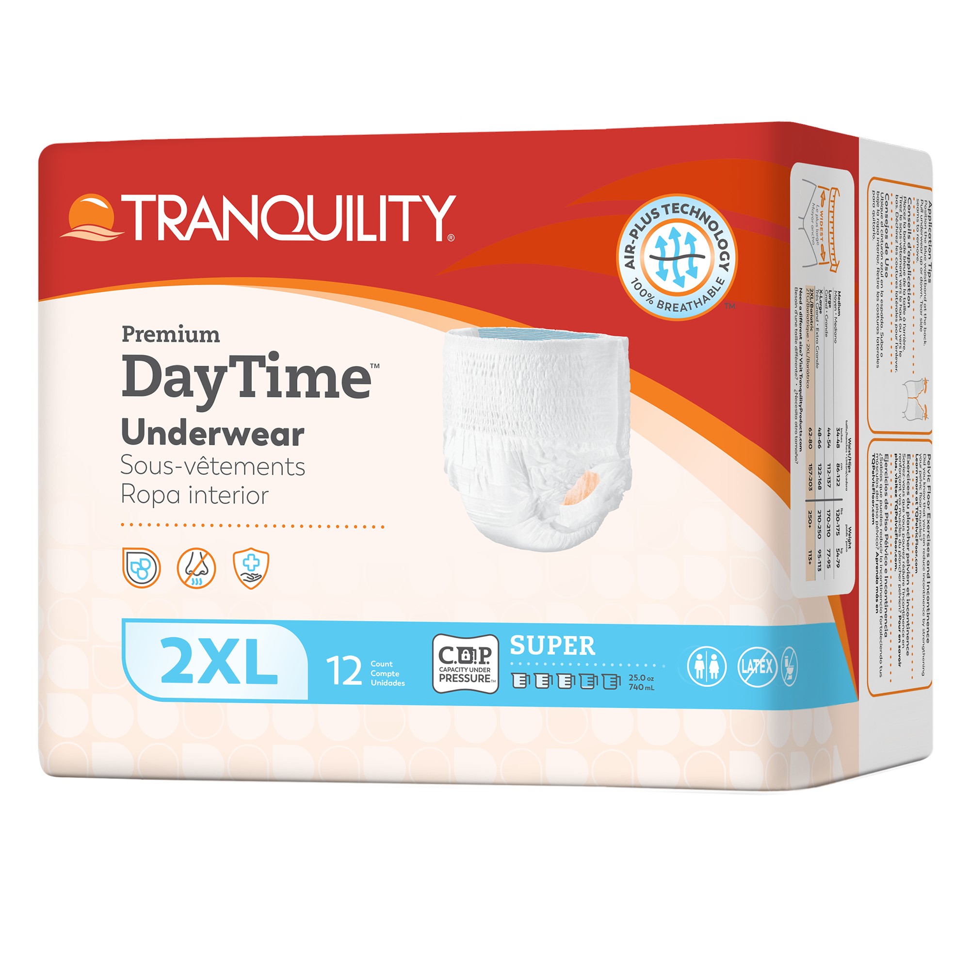 Tranquility Premium DayTime Adult Incontinence Pull-Up Underwear, Super Absorbency